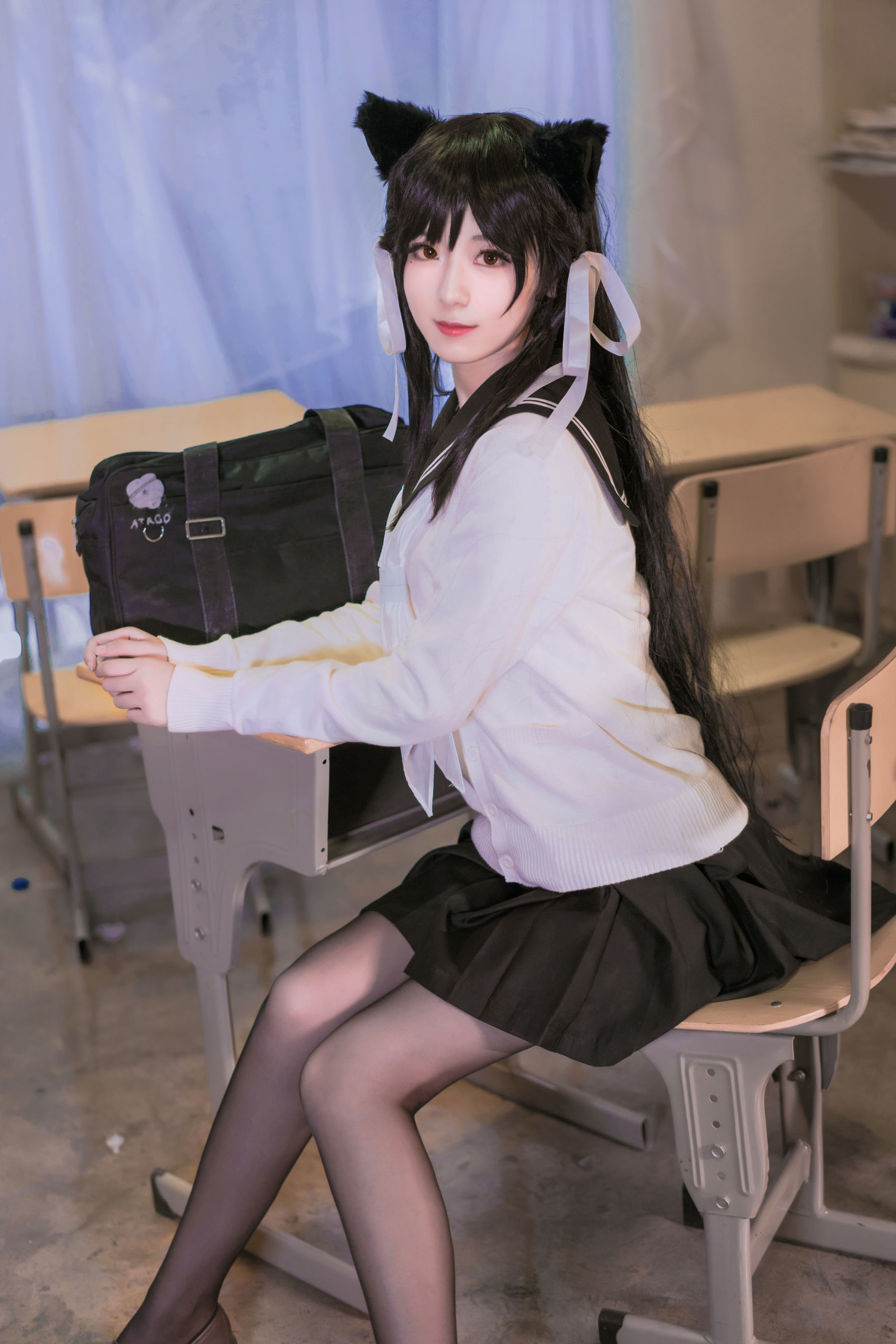 小姐姐弥音音ww 爱宕校服-图0