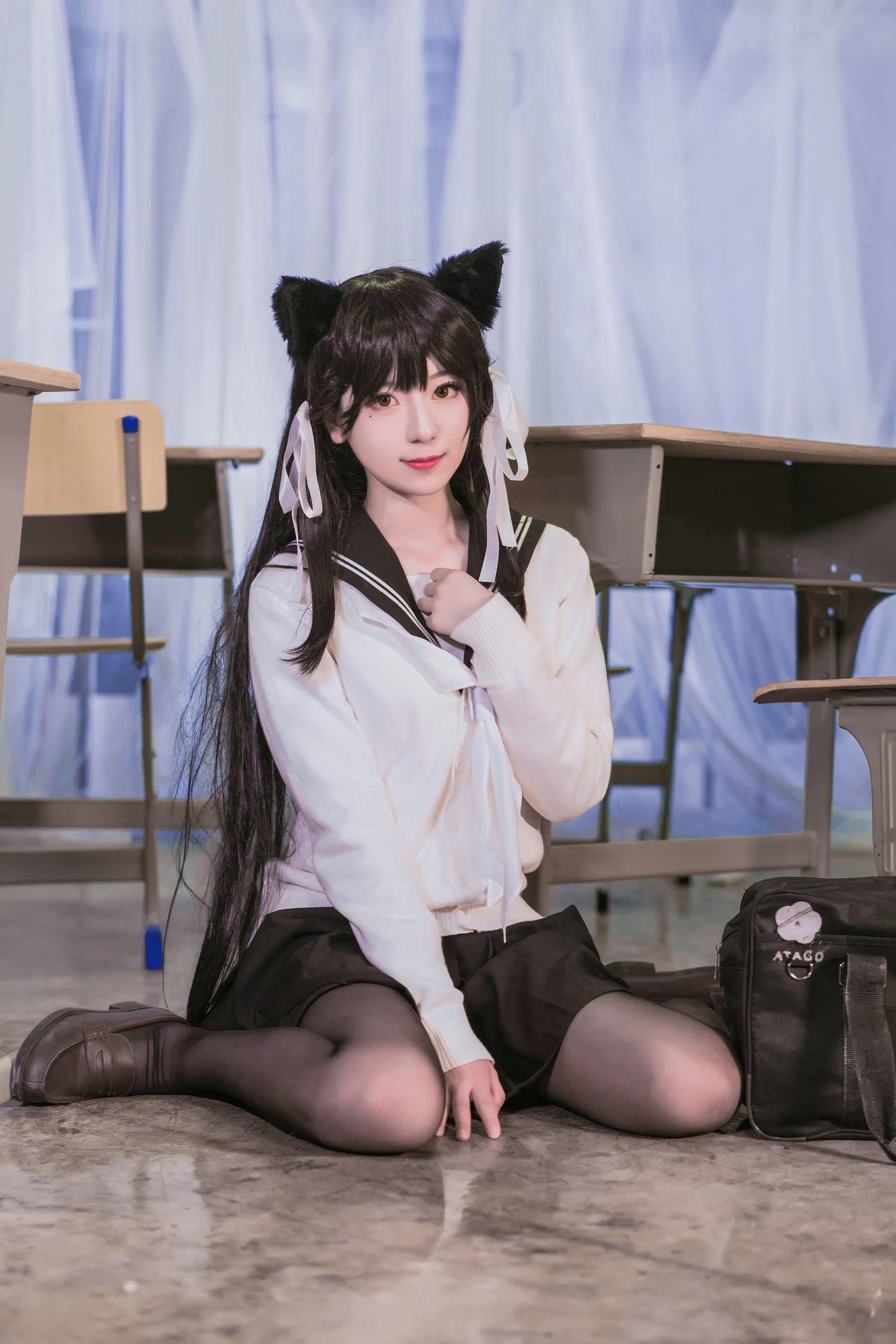 小姐姐弥音音ww 爱宕校服-图1
