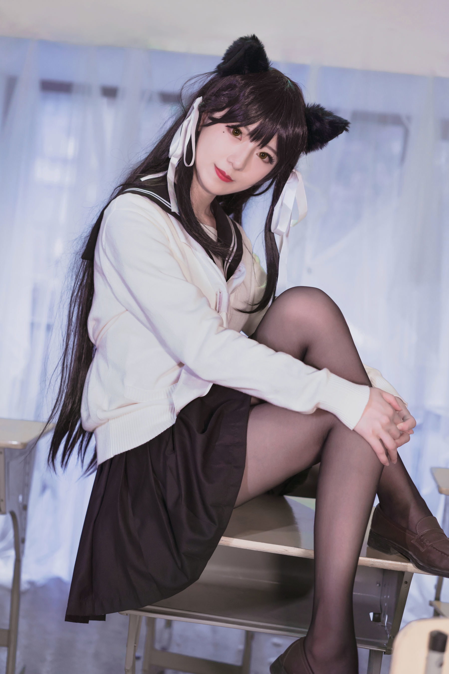 小姐姐弥音音ww 爱宕校服-图5