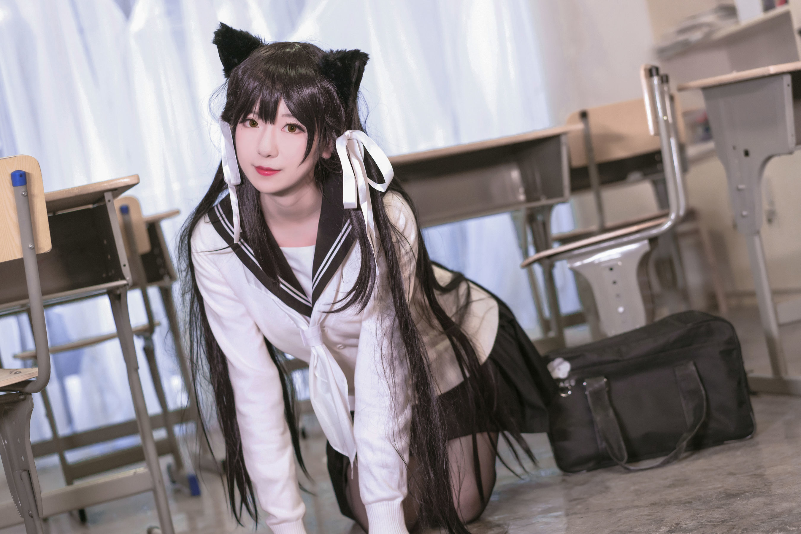 小姐姐弥音音ww 爱宕校服-图8