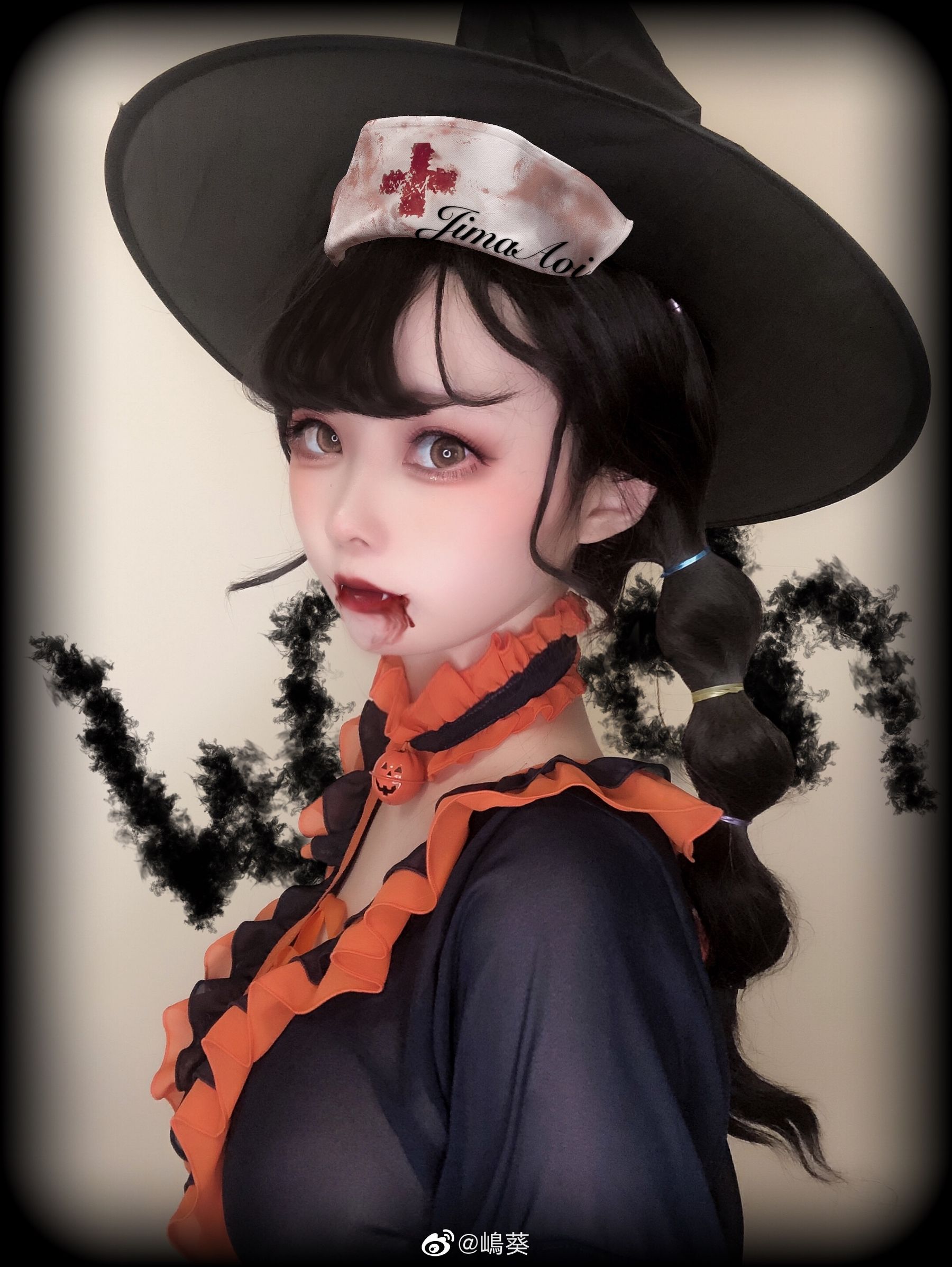 微博美女嶋葵 万圣节小恶魔-图2