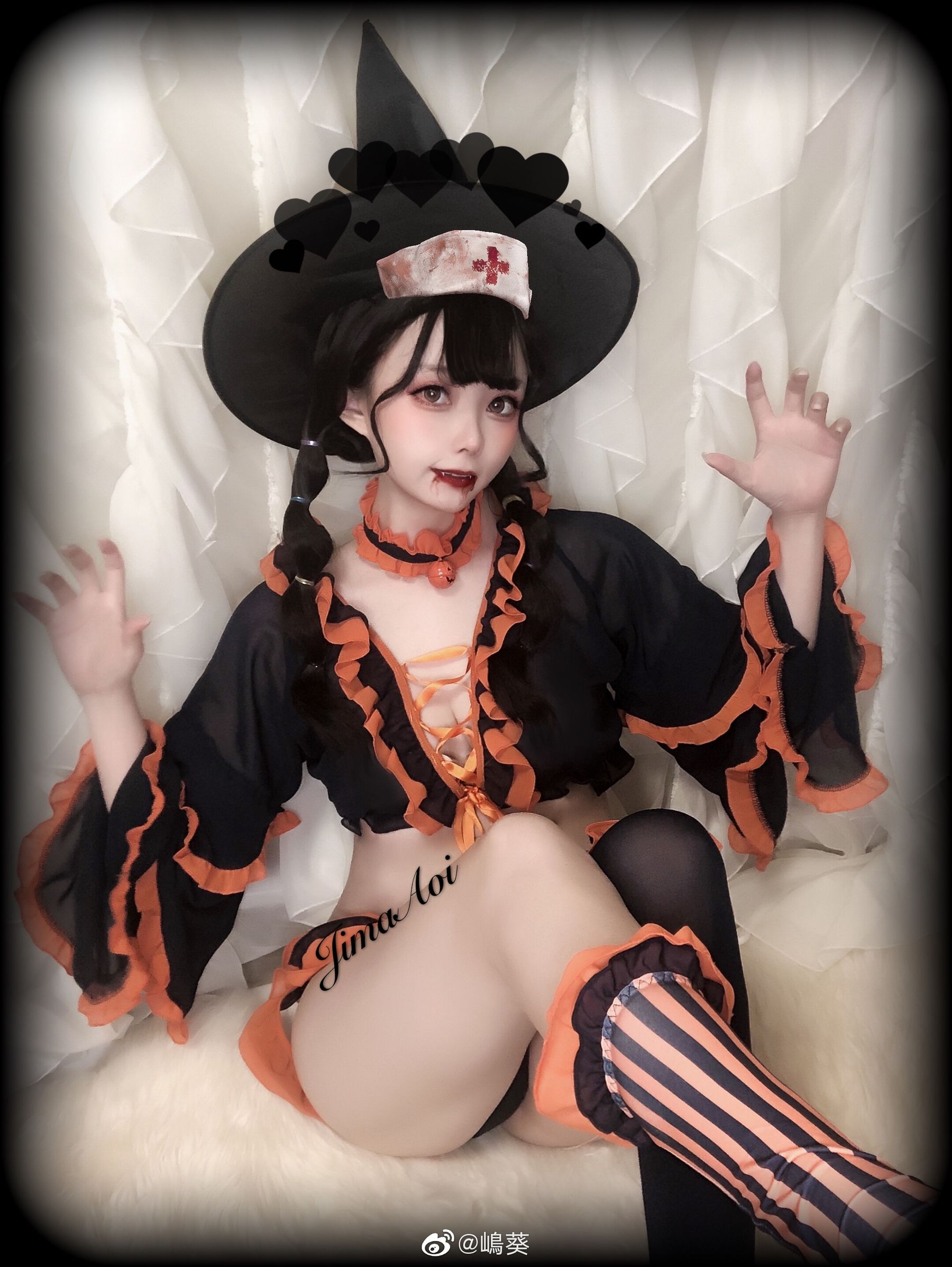 微博美女嶋葵 万圣节小恶魔-图6