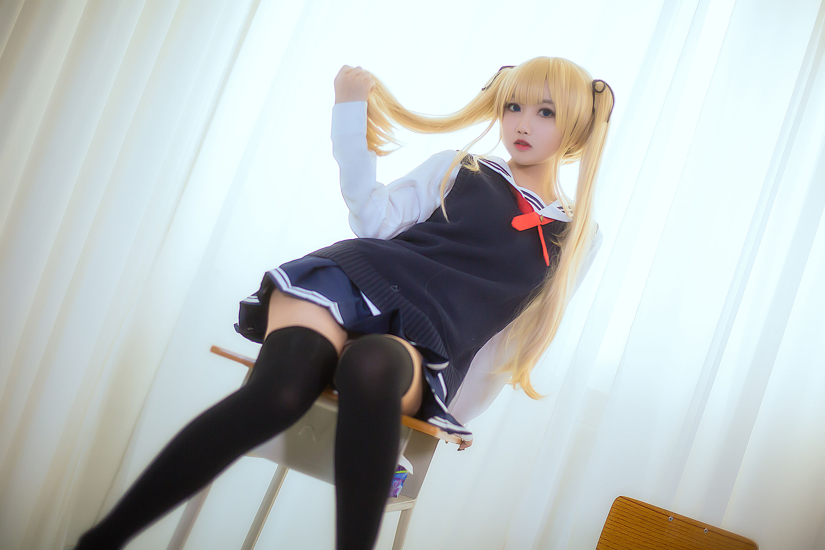 白嫩美少女鬼畜瑶 校服-图8