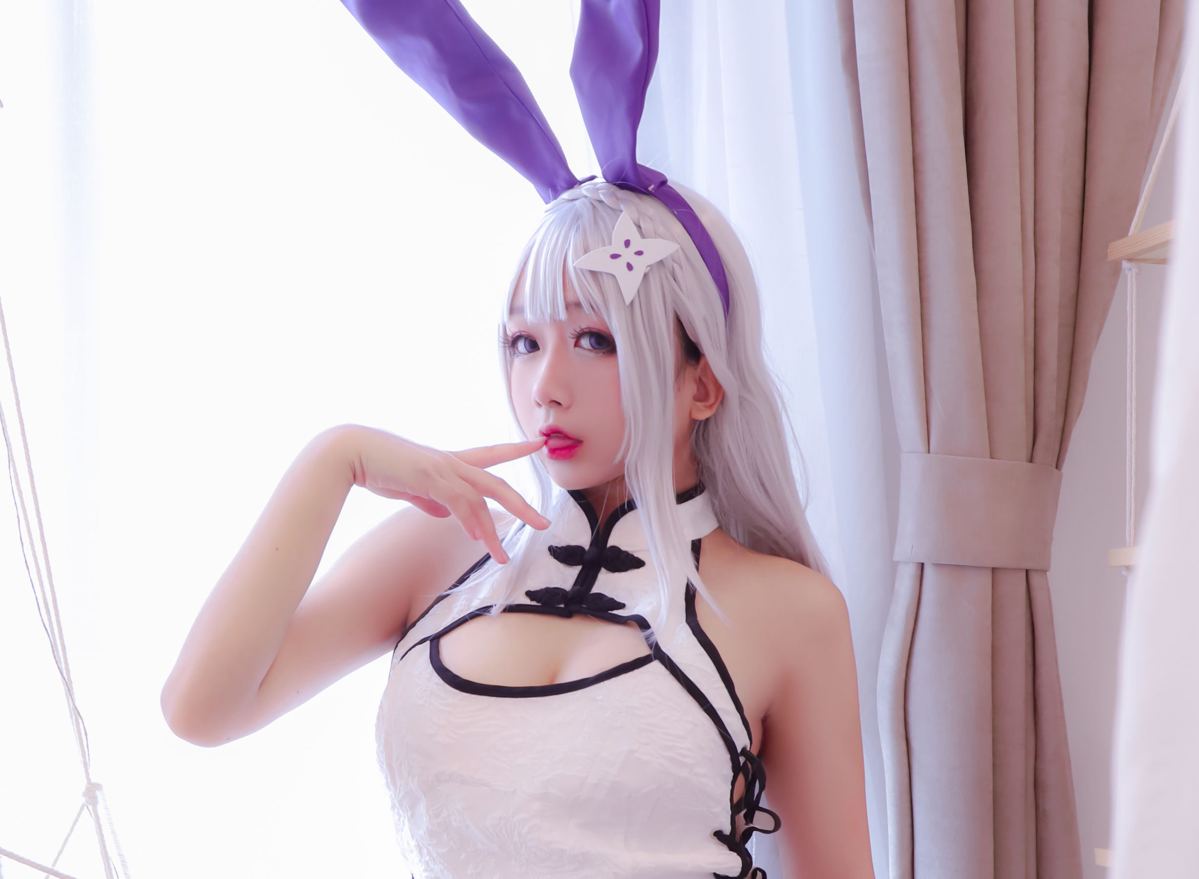 Cosplay日奈娇 白旗袍-图14