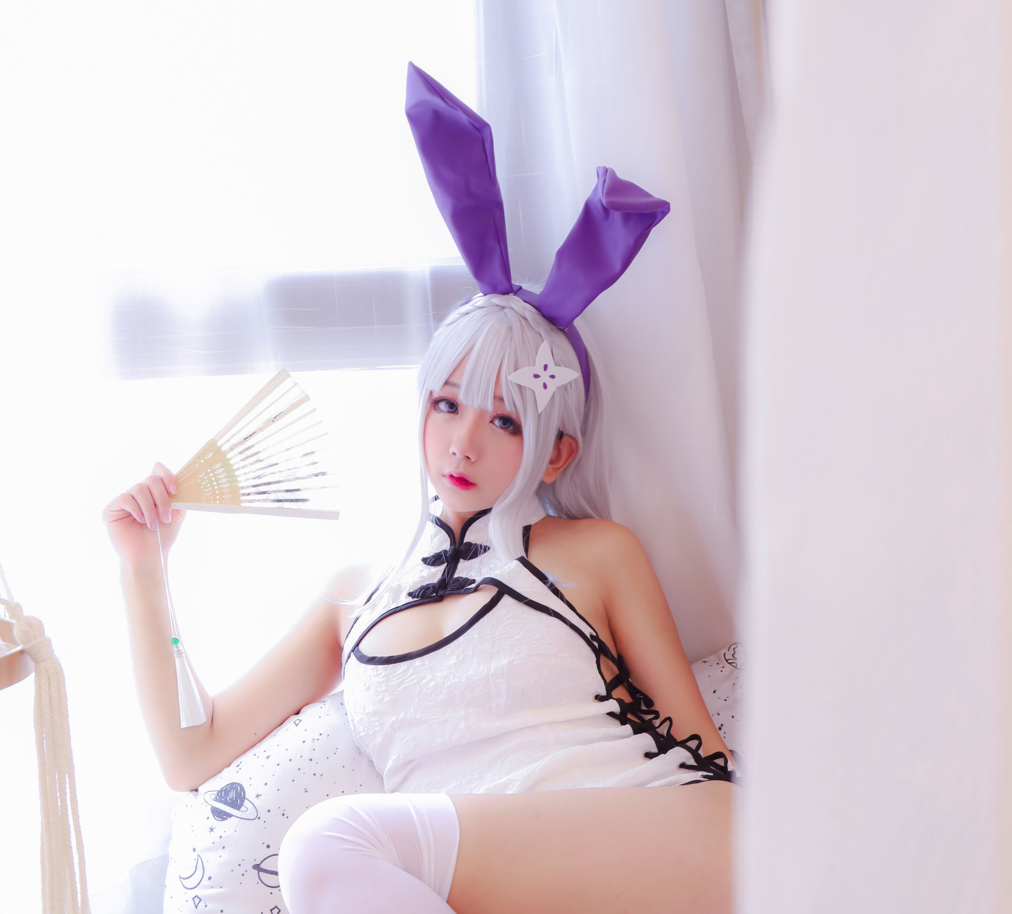 Cosplay日奈娇 白旗袍-图16