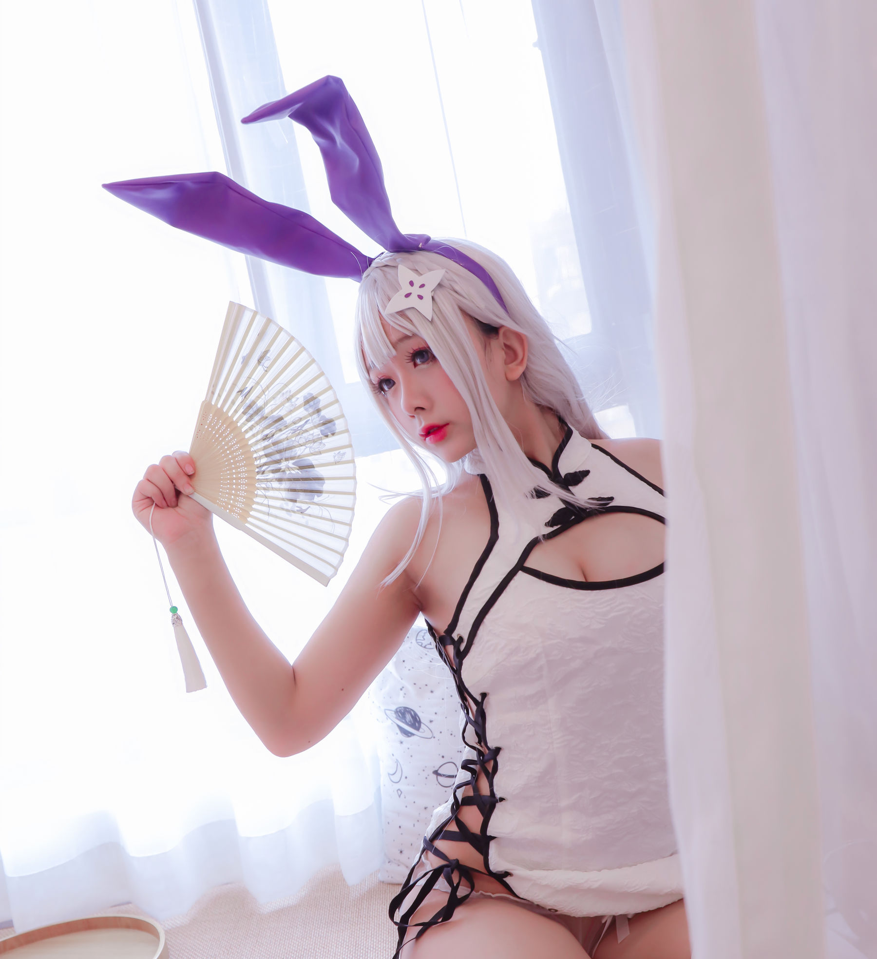 Cosplay日奈娇 白旗袍-图34