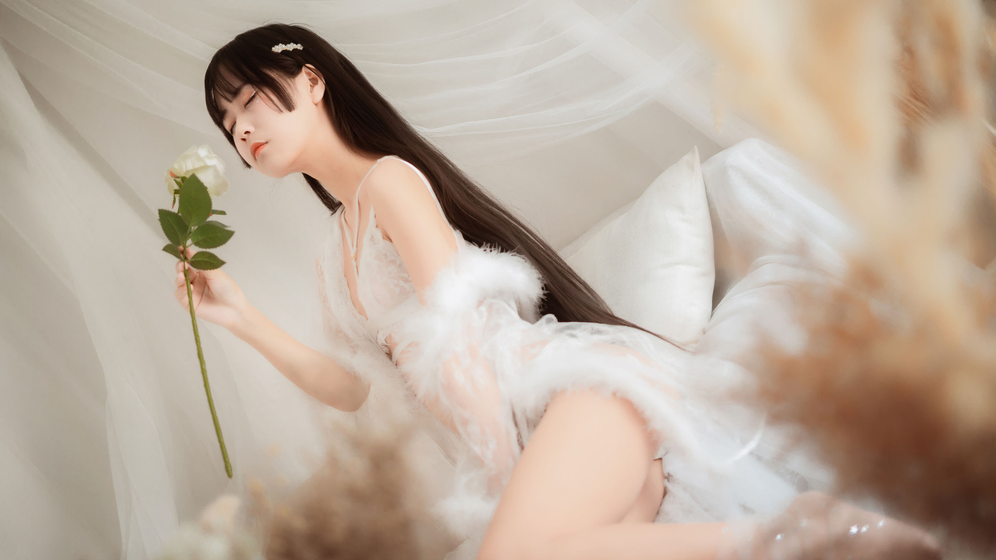 阳光美少女萌芽儿o0 毛绒内衣-图1