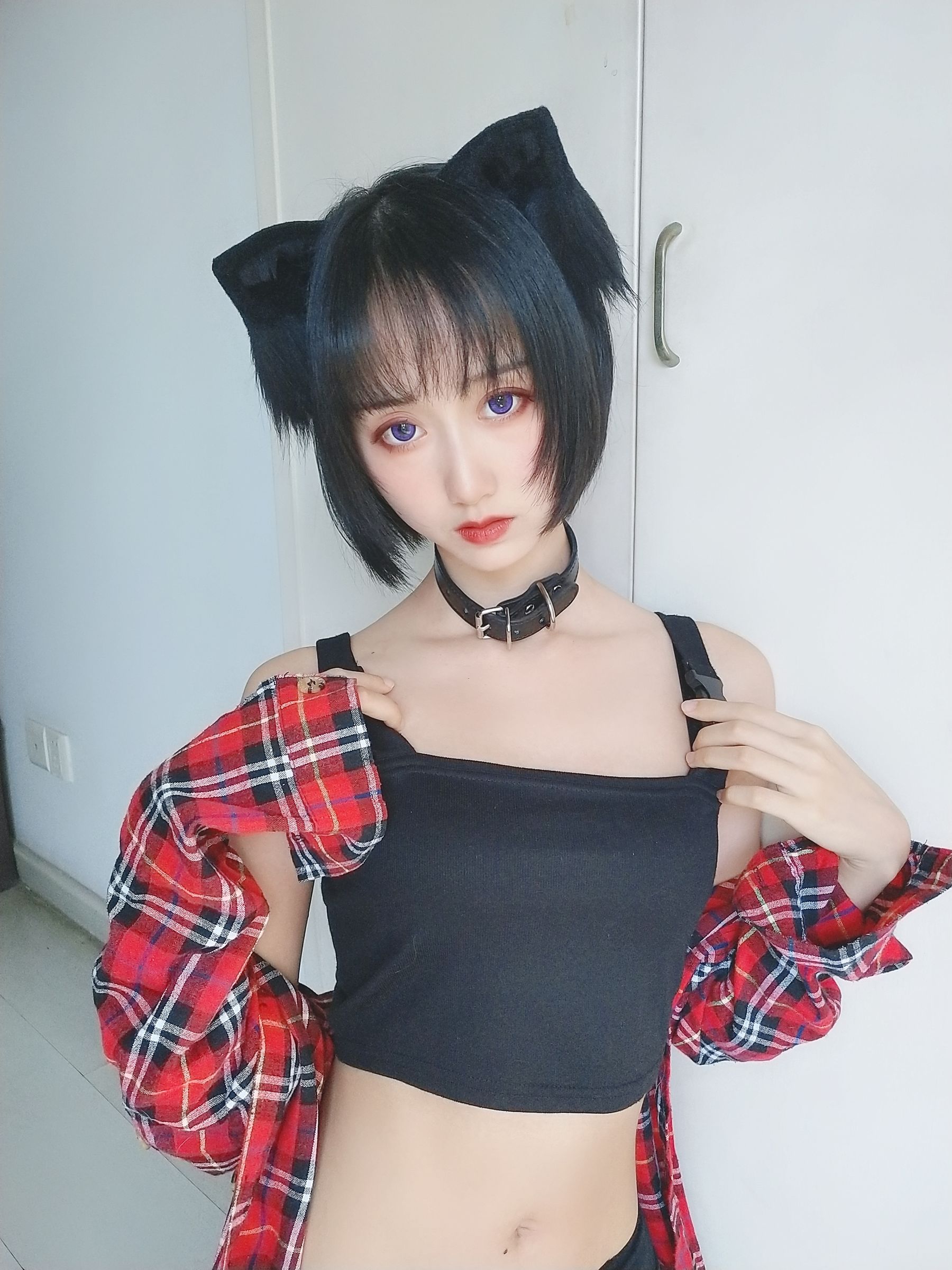 萌系小姐姐木绵绵OwO 不良猫-图1