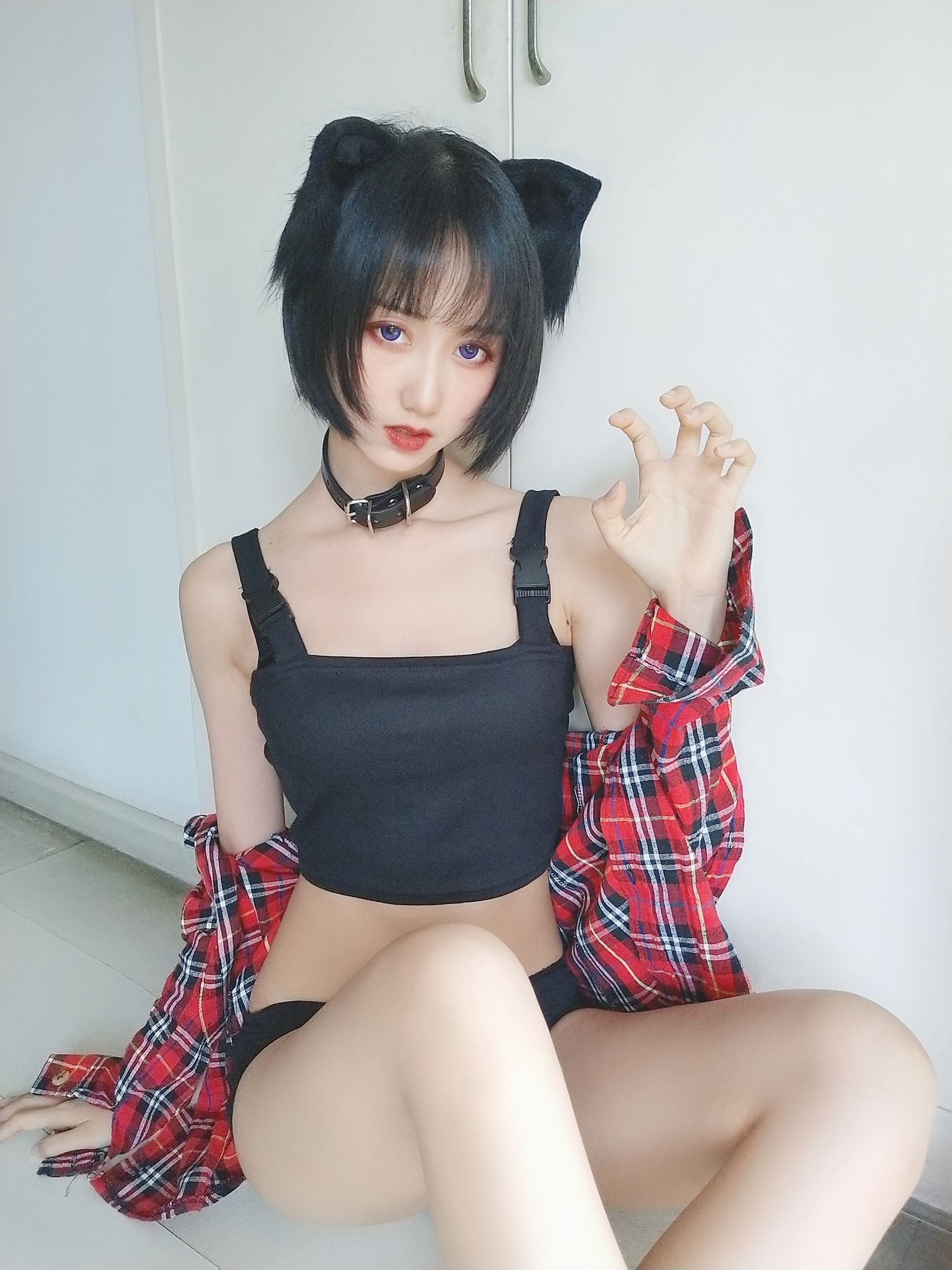 萌系小姐姐木绵绵OwO 不良猫-图3