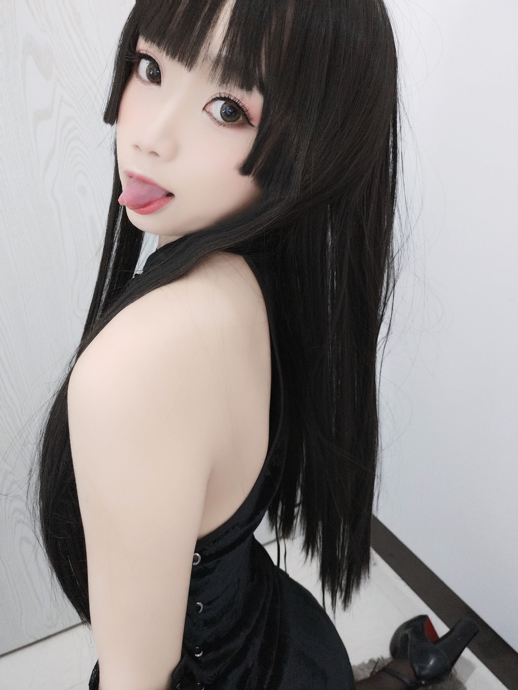 白嫩美少女鬼畜瑶 黑色旗袍-图41