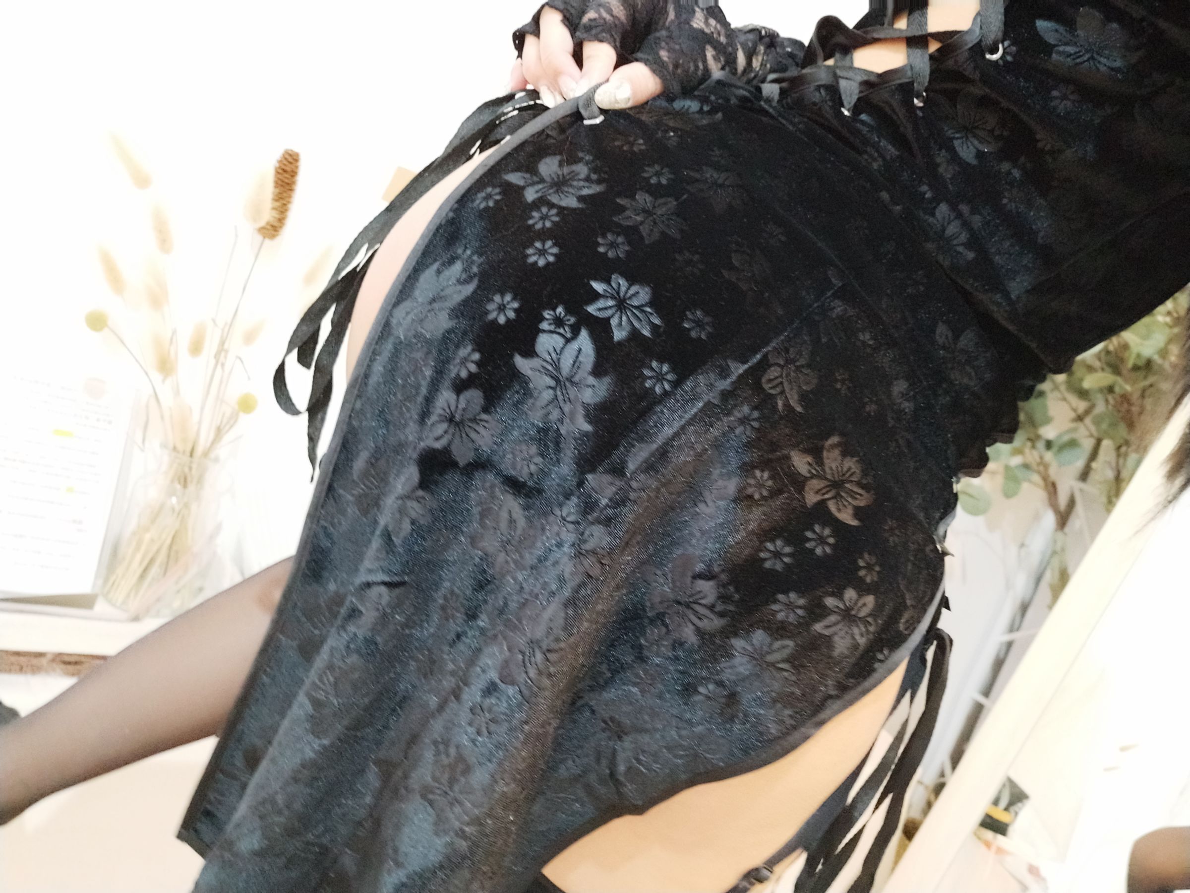 白嫩美少女鬼畜瑶 黑色旗袍-图55