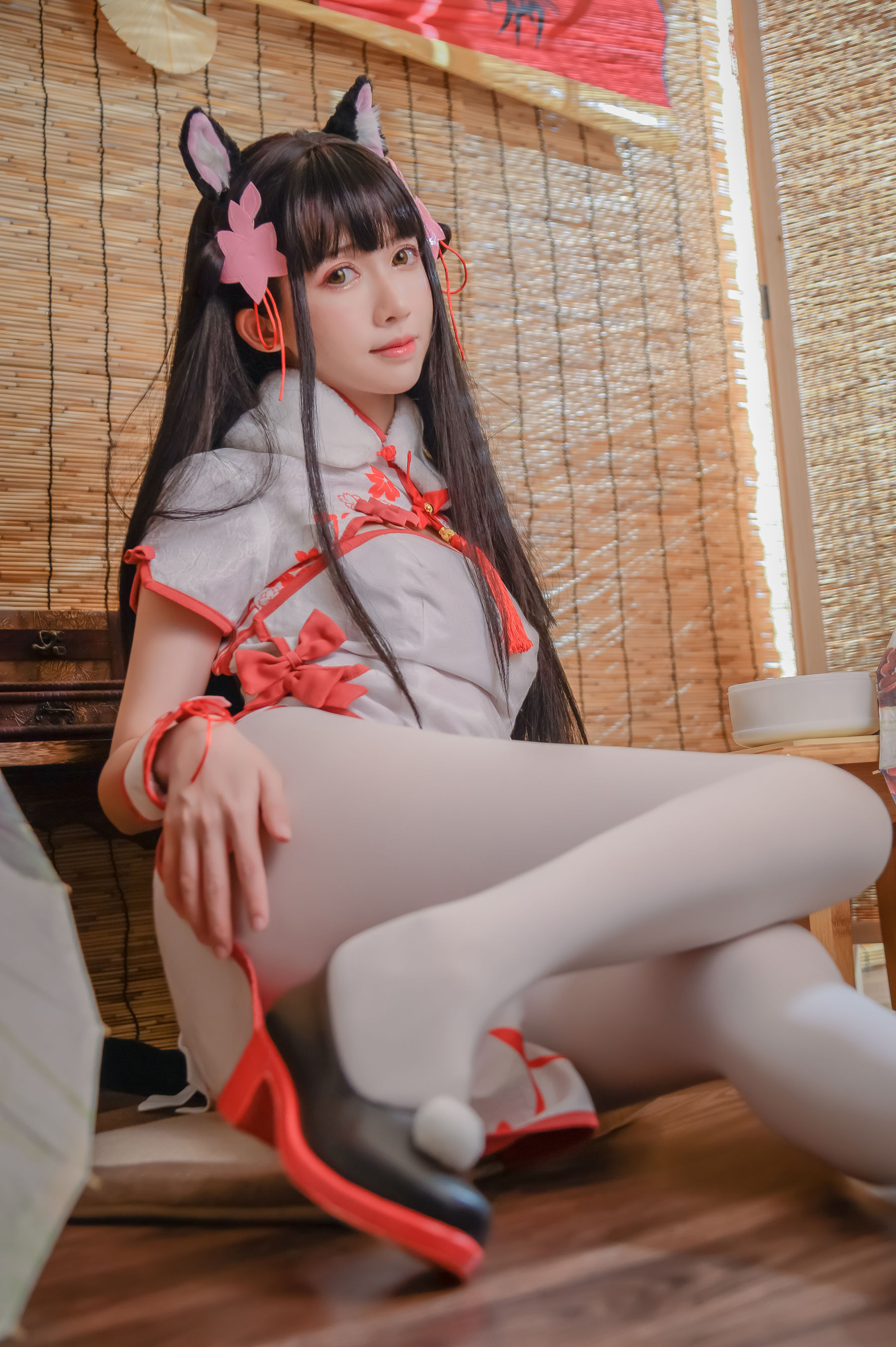 超人气Coser鳗鱼霏儿 碧蓝华裳 夕暮-图13