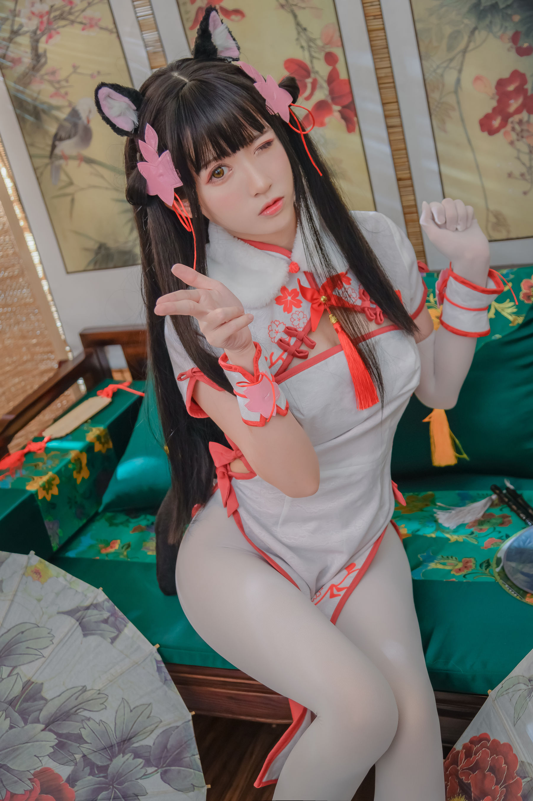 超人气Coser鳗鱼霏儿 碧蓝华裳 夕暮-图3