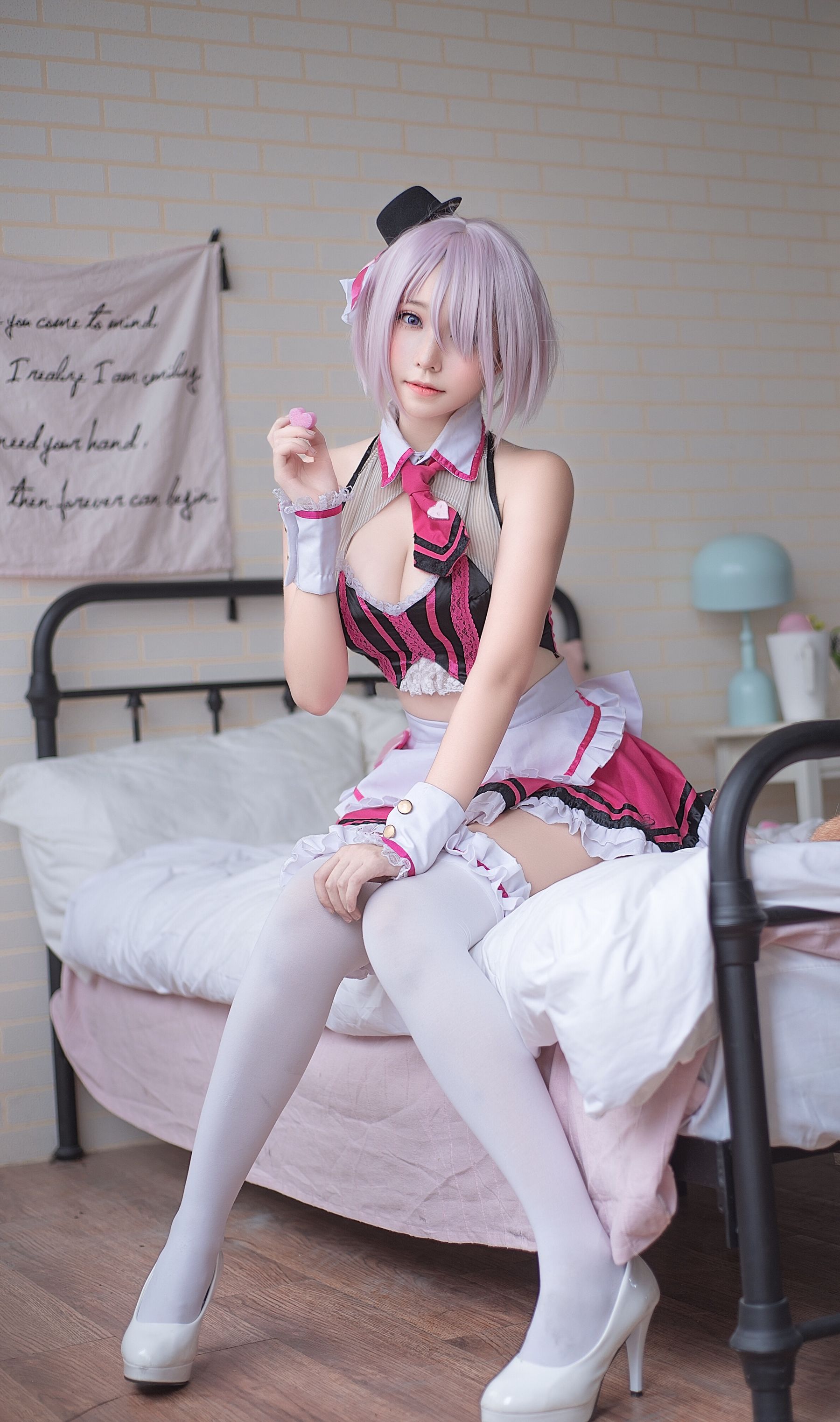 萌妹菌烨tako 玛修情人节女仆-图5