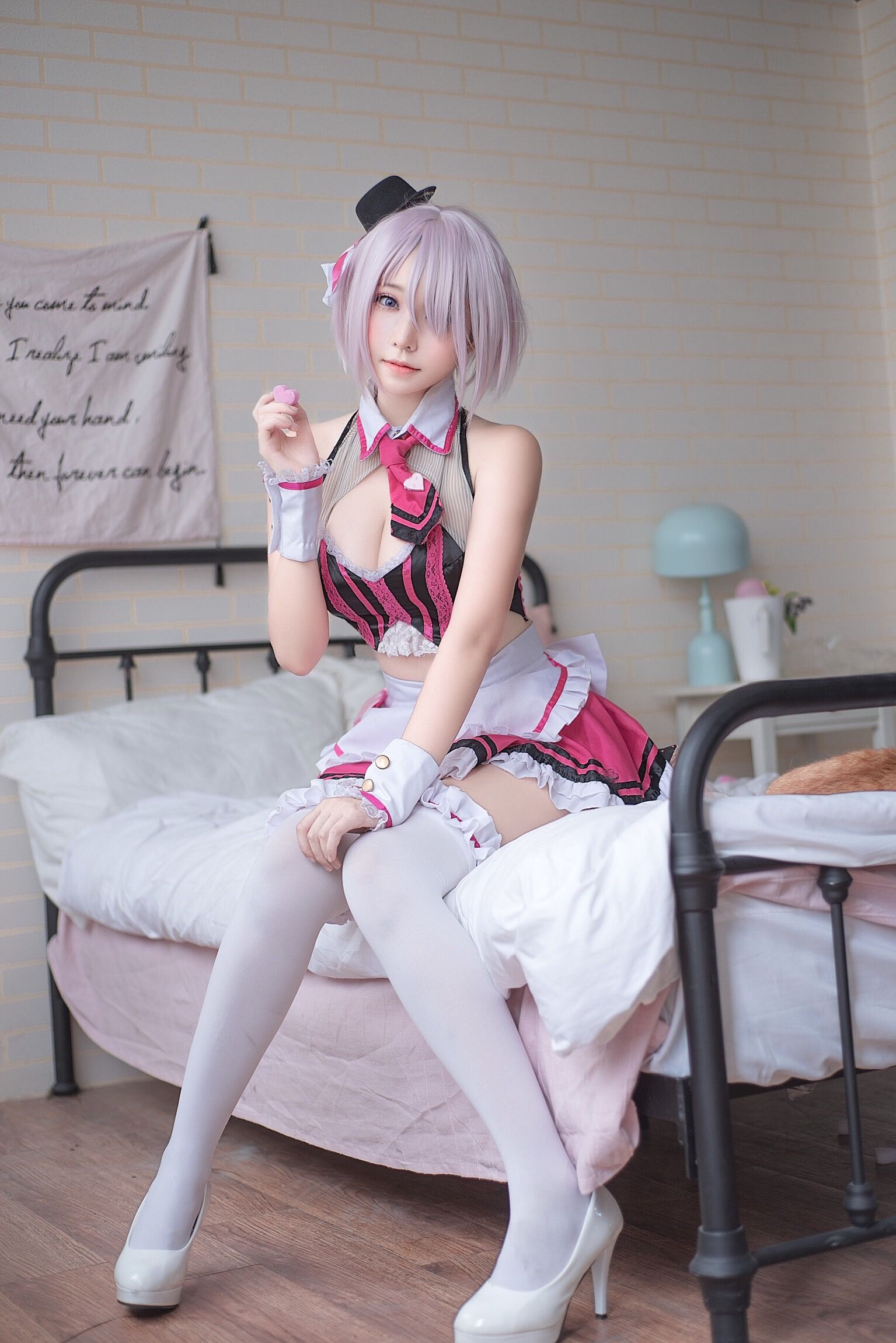萌妹菌烨tako 玛修情人节女仆-图6