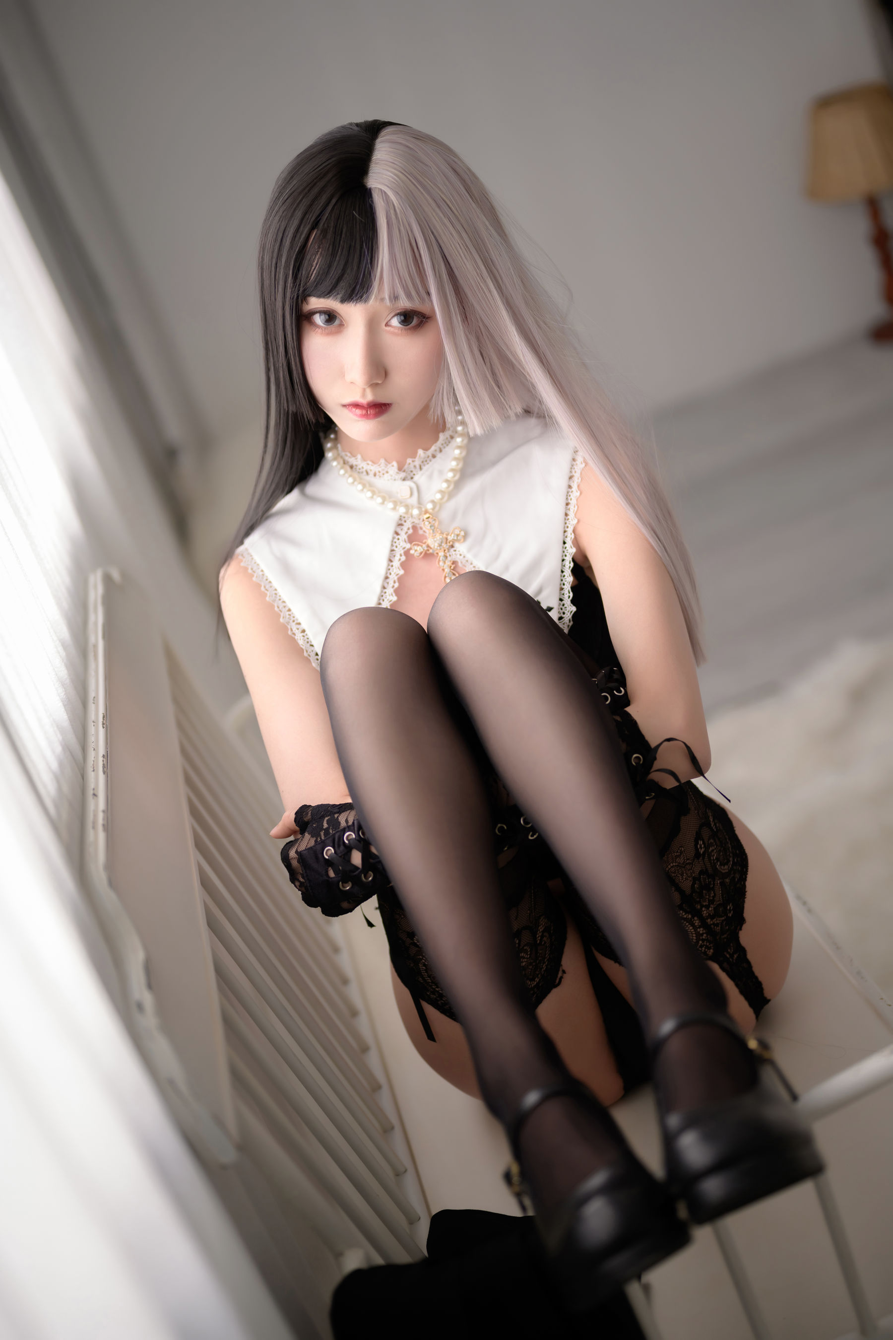 萌系小姐姐木绵绵OwO 黑白修女-图30