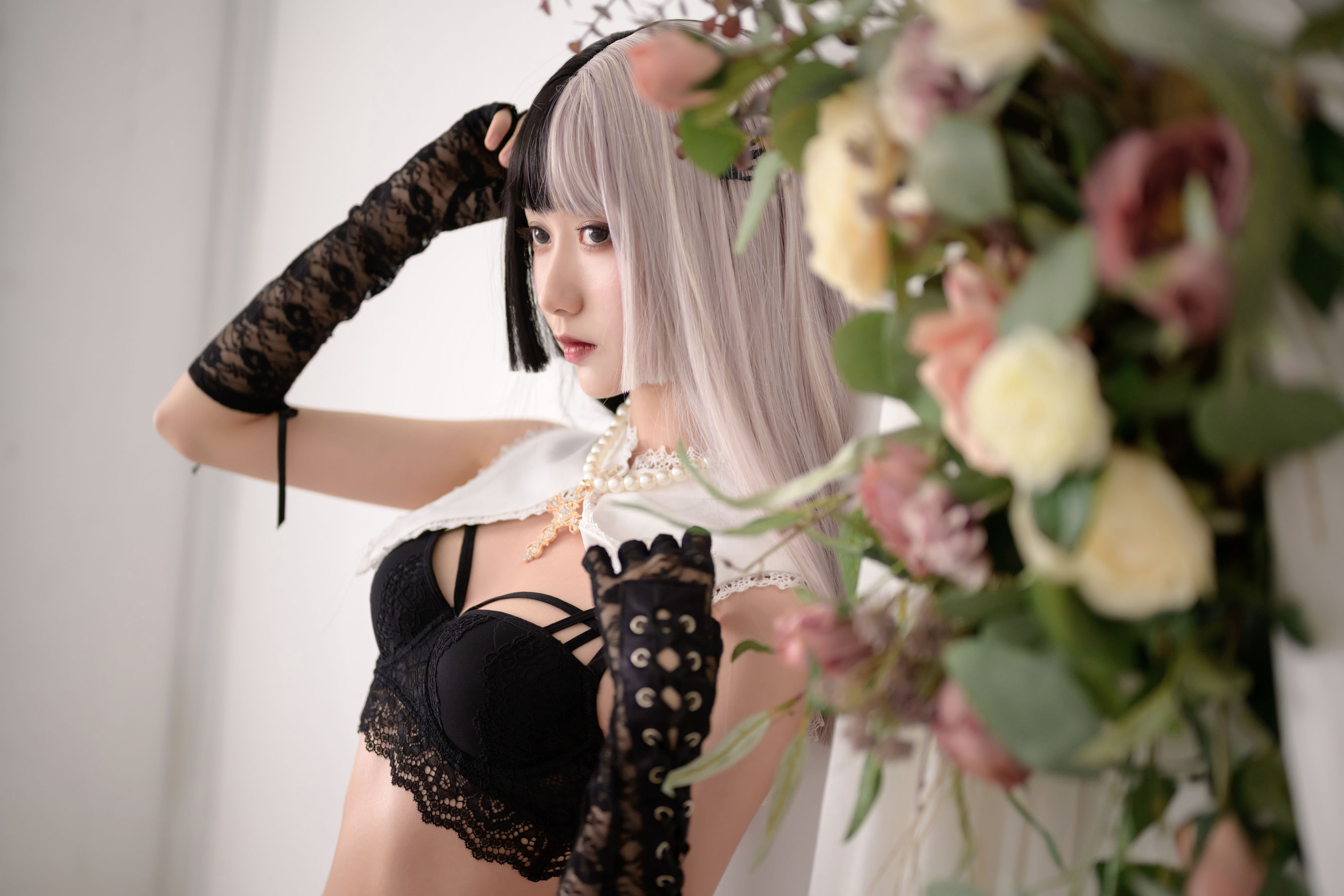 萌系小姐姐木绵绵OwO 黑白修女-图6