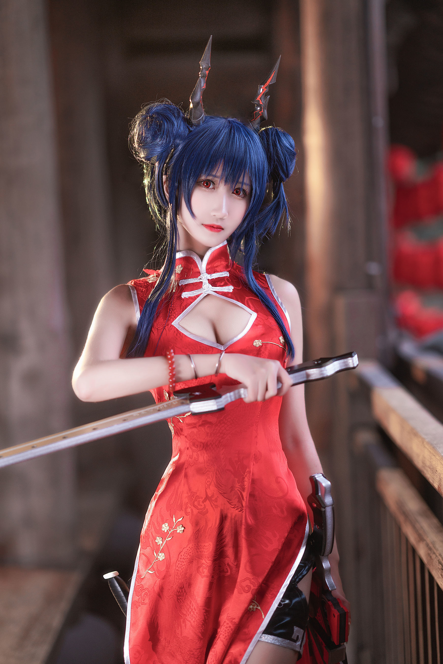 微博妹子三度_69 明日方舟 旗袍-图0