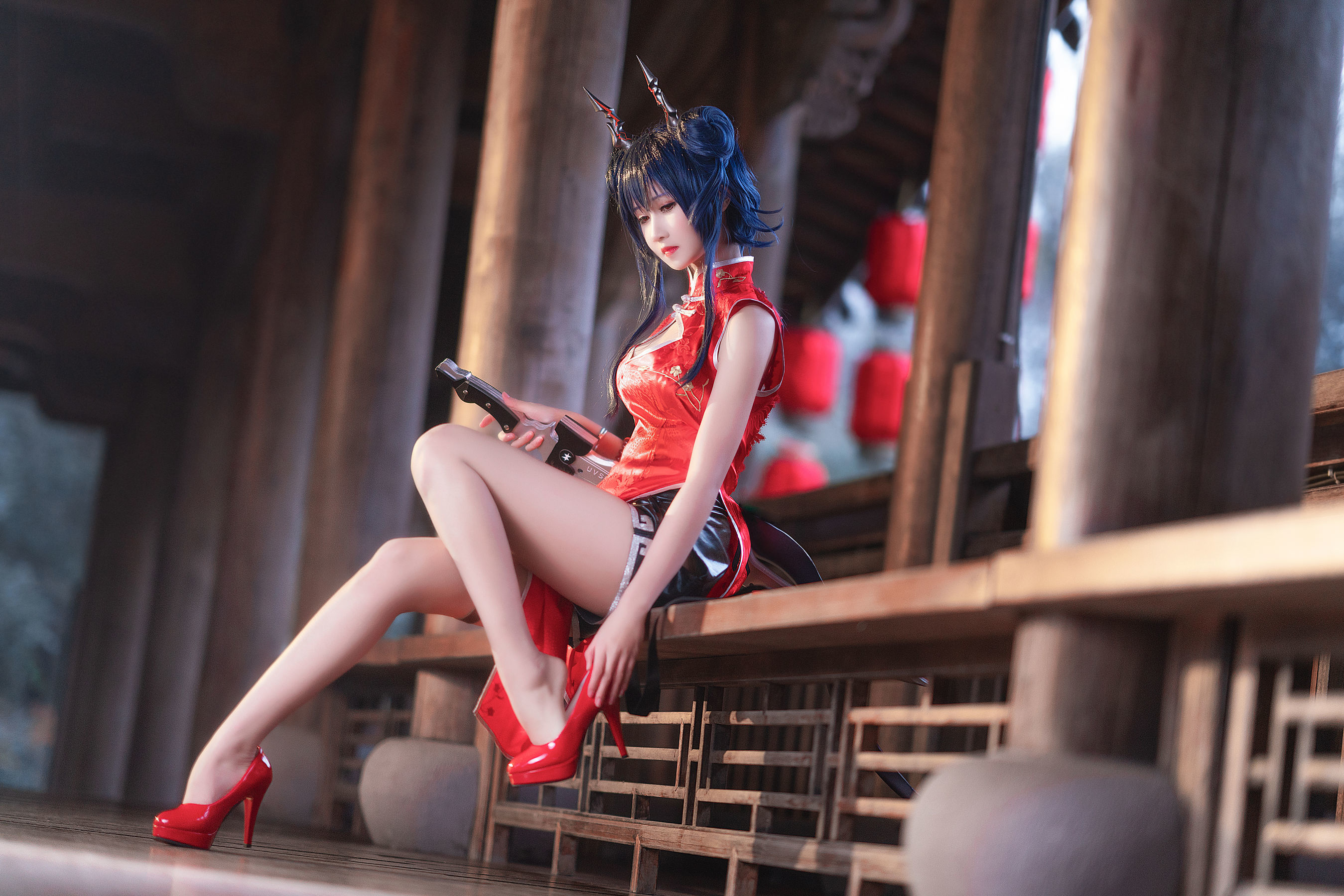 微博妹子三度_69 明日方舟 旗袍-图10