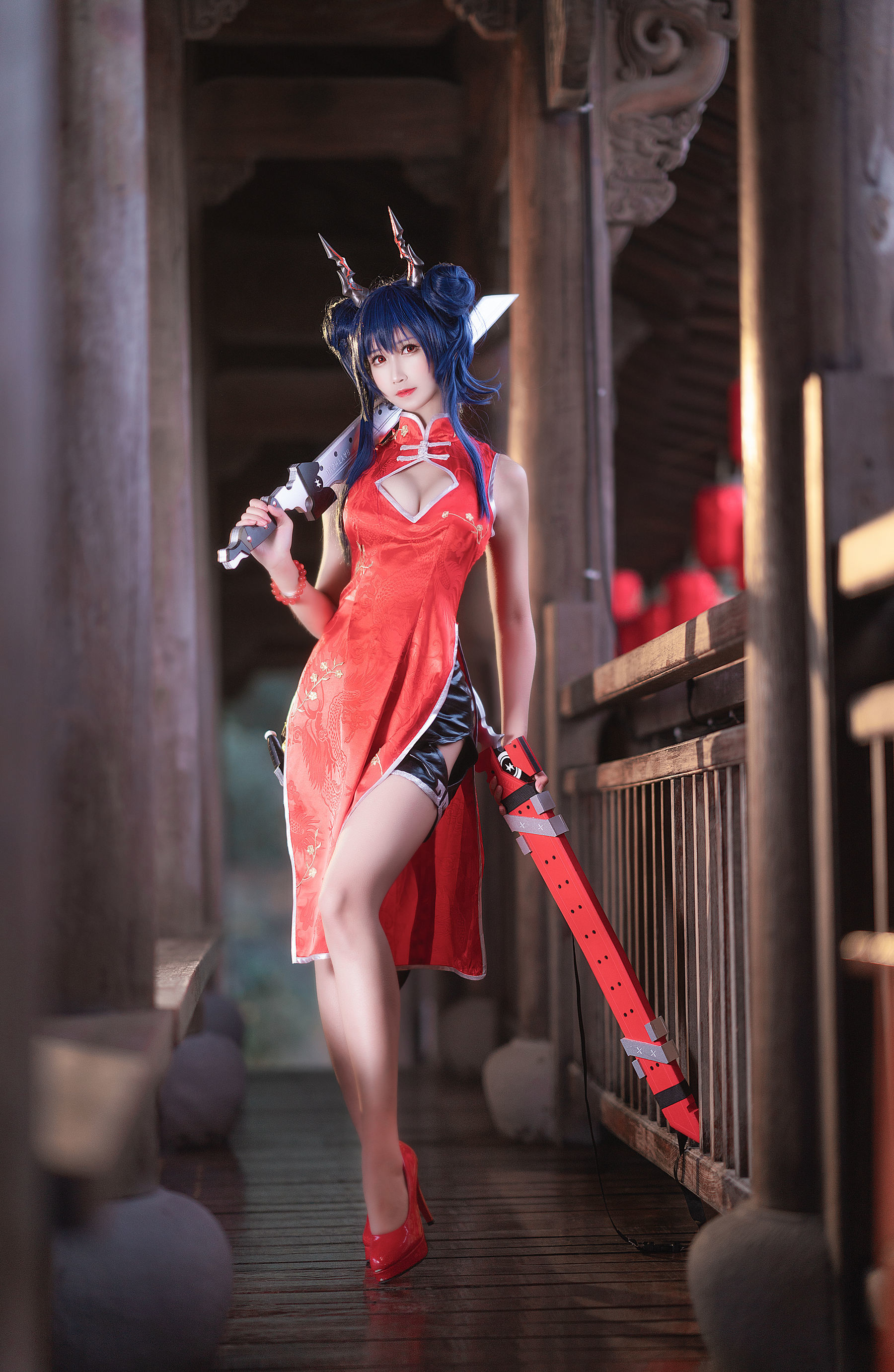 微博妹子三度_69 明日方舟 旗袍-图1