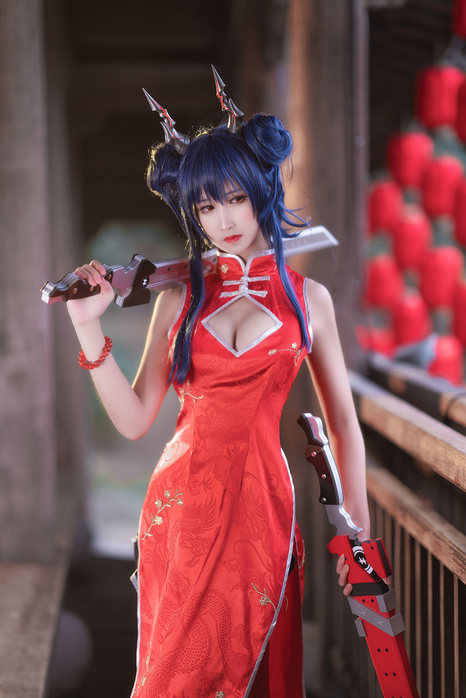 微博妹子三度_69 明日方舟 旗袍-图2