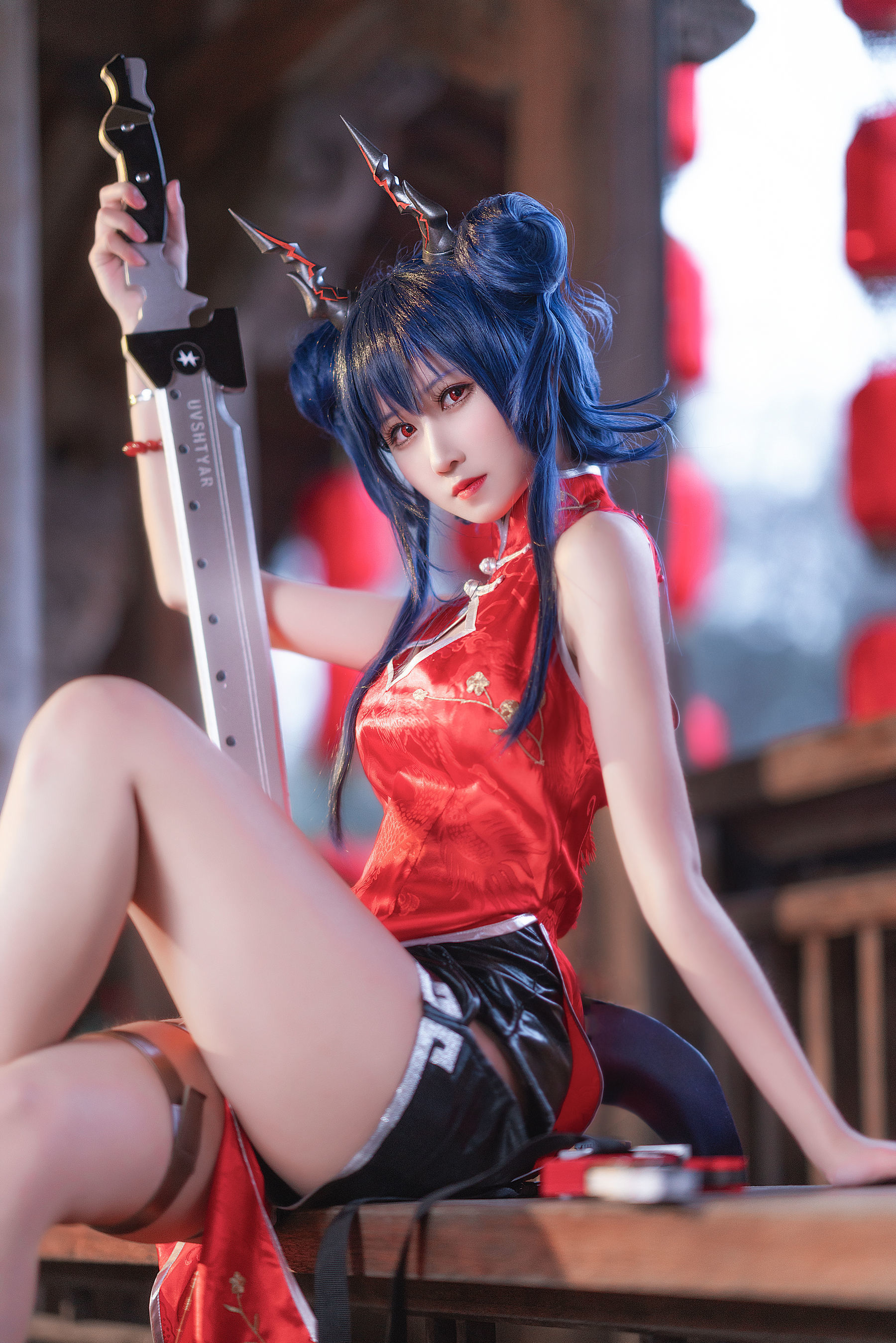 微博妹子三度_69 明日方舟 旗袍-图8