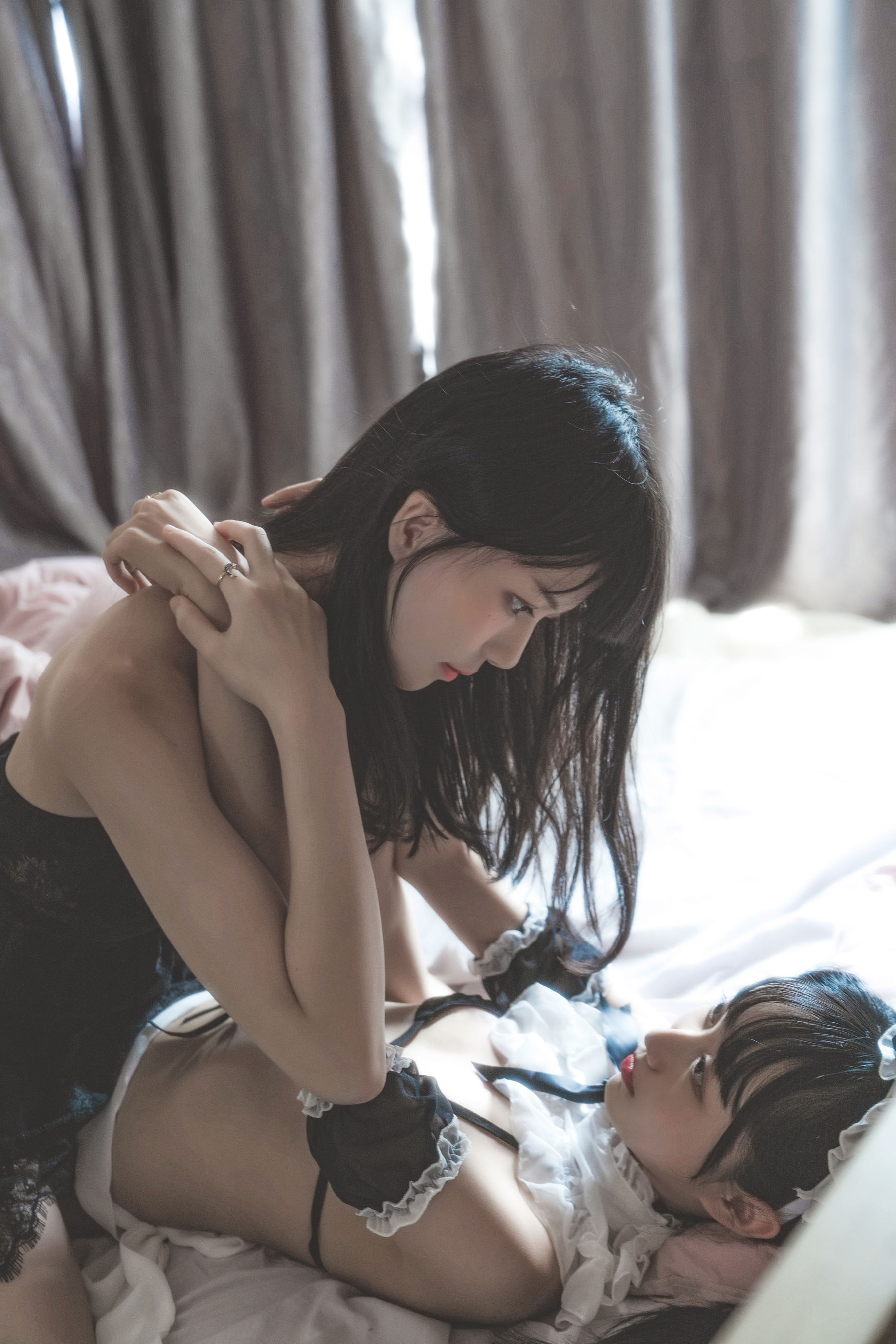 萌系小姐姐木绵绵OwO&桜桃喵 暮(黑裙×妹抖)-图6