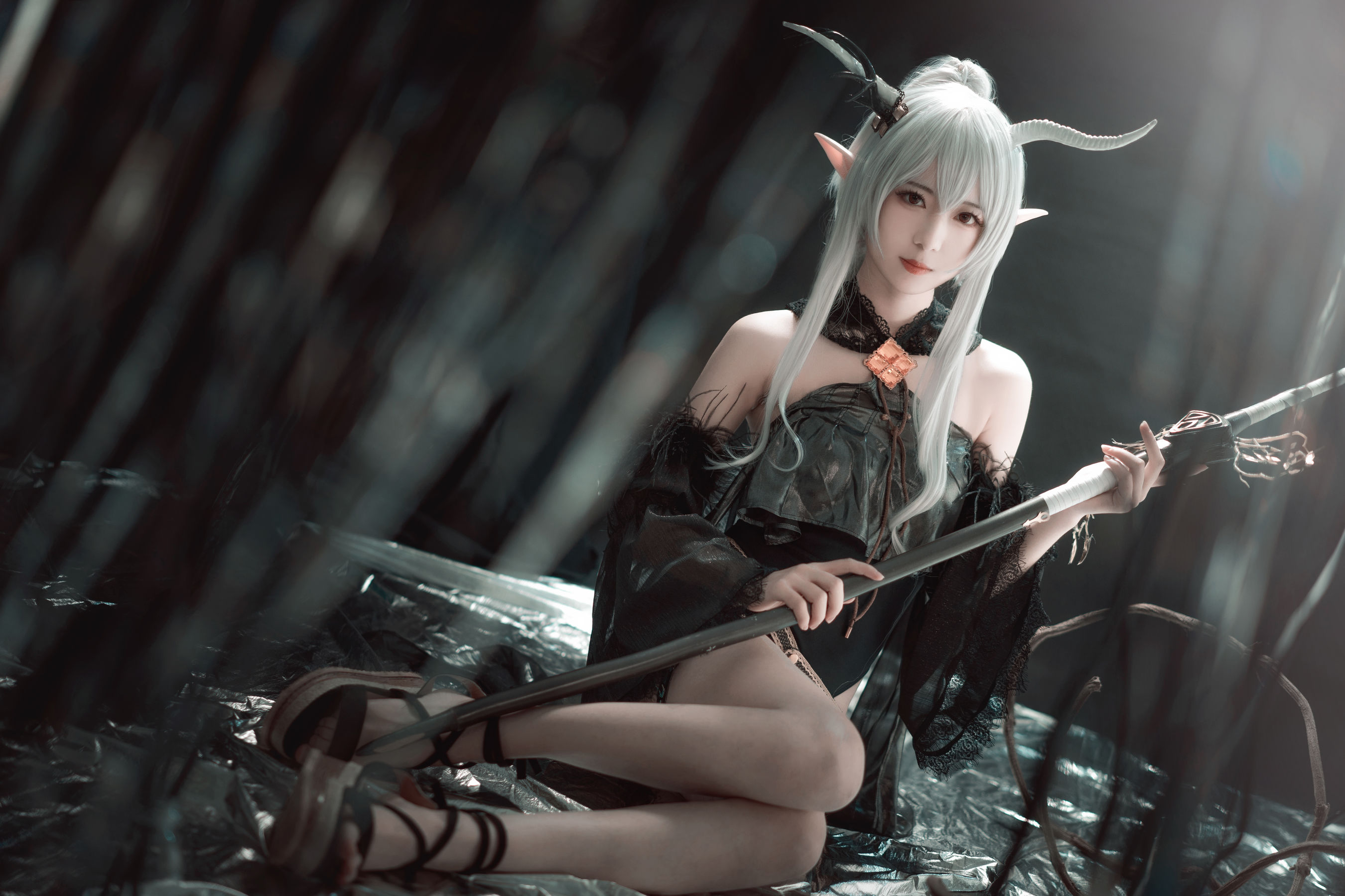 小姐姐弥音音ww 明日方舟 闪灵-图0