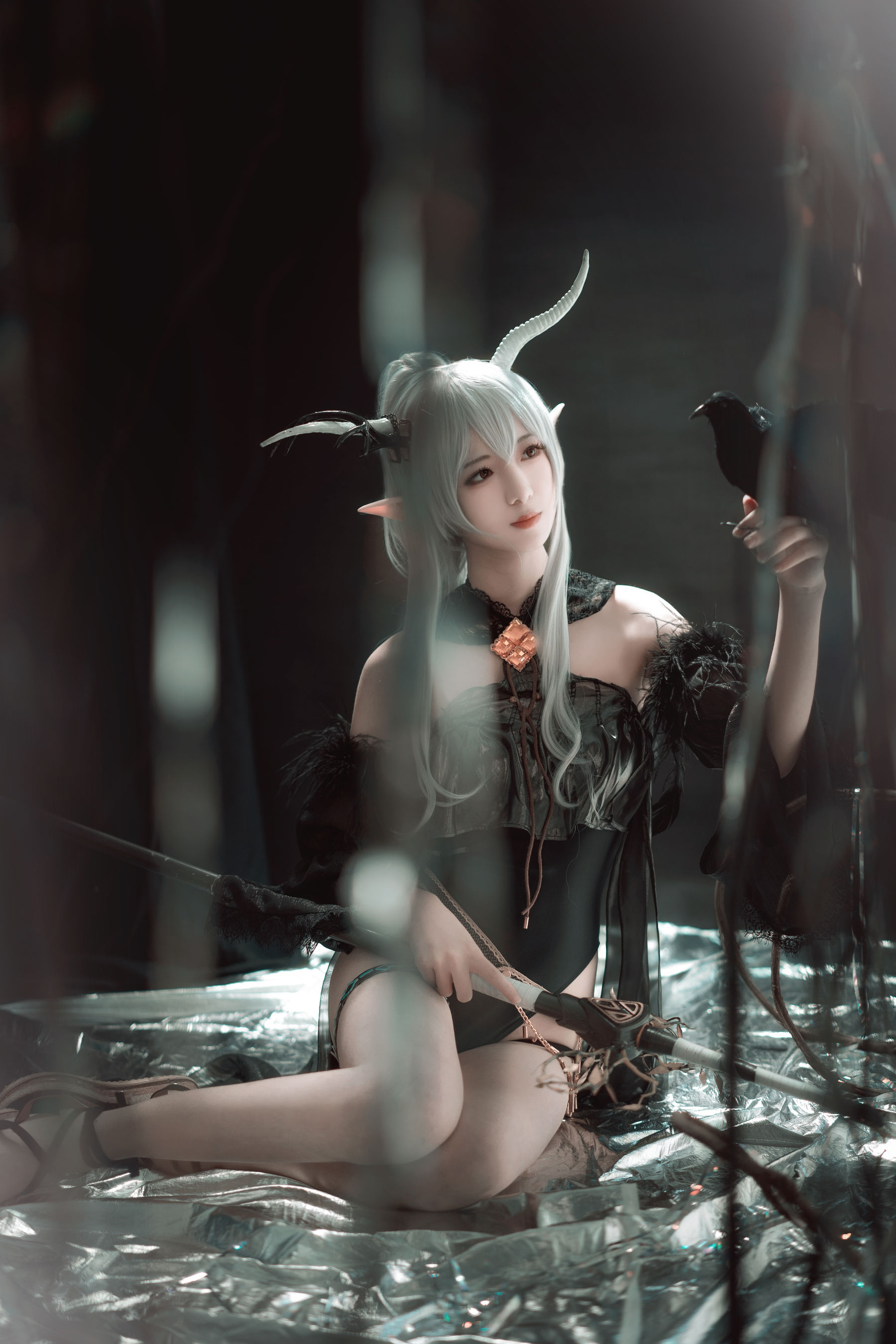 小姐姐弥音音ww 明日方舟 闪灵-图1