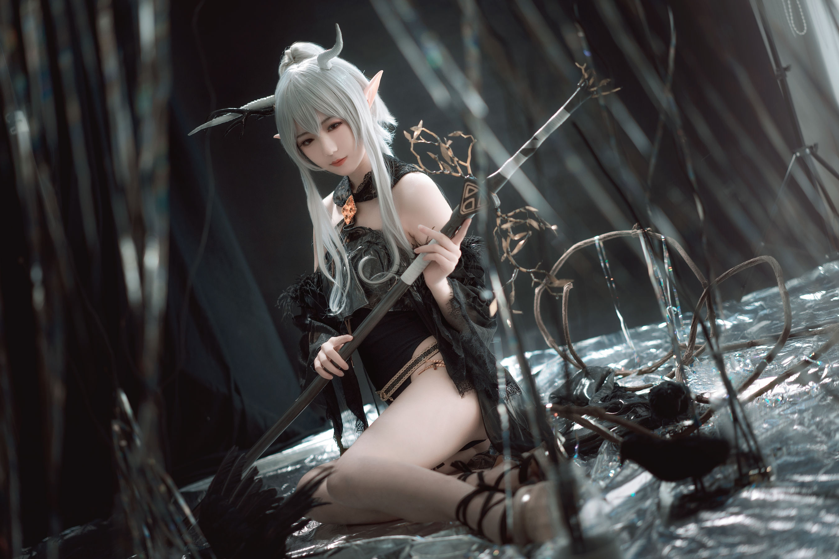 小姐姐弥音音ww 明日方舟 闪灵-图2
