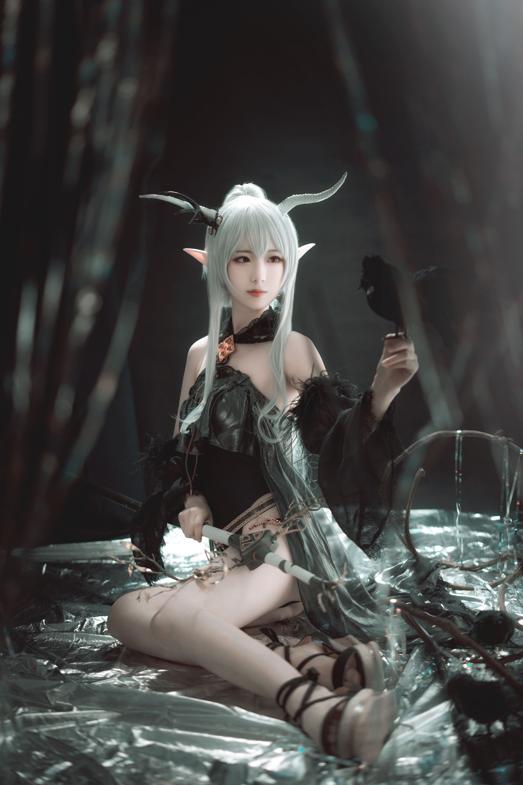 小姐姐弥音音ww 明日方舟 闪灵-图3
