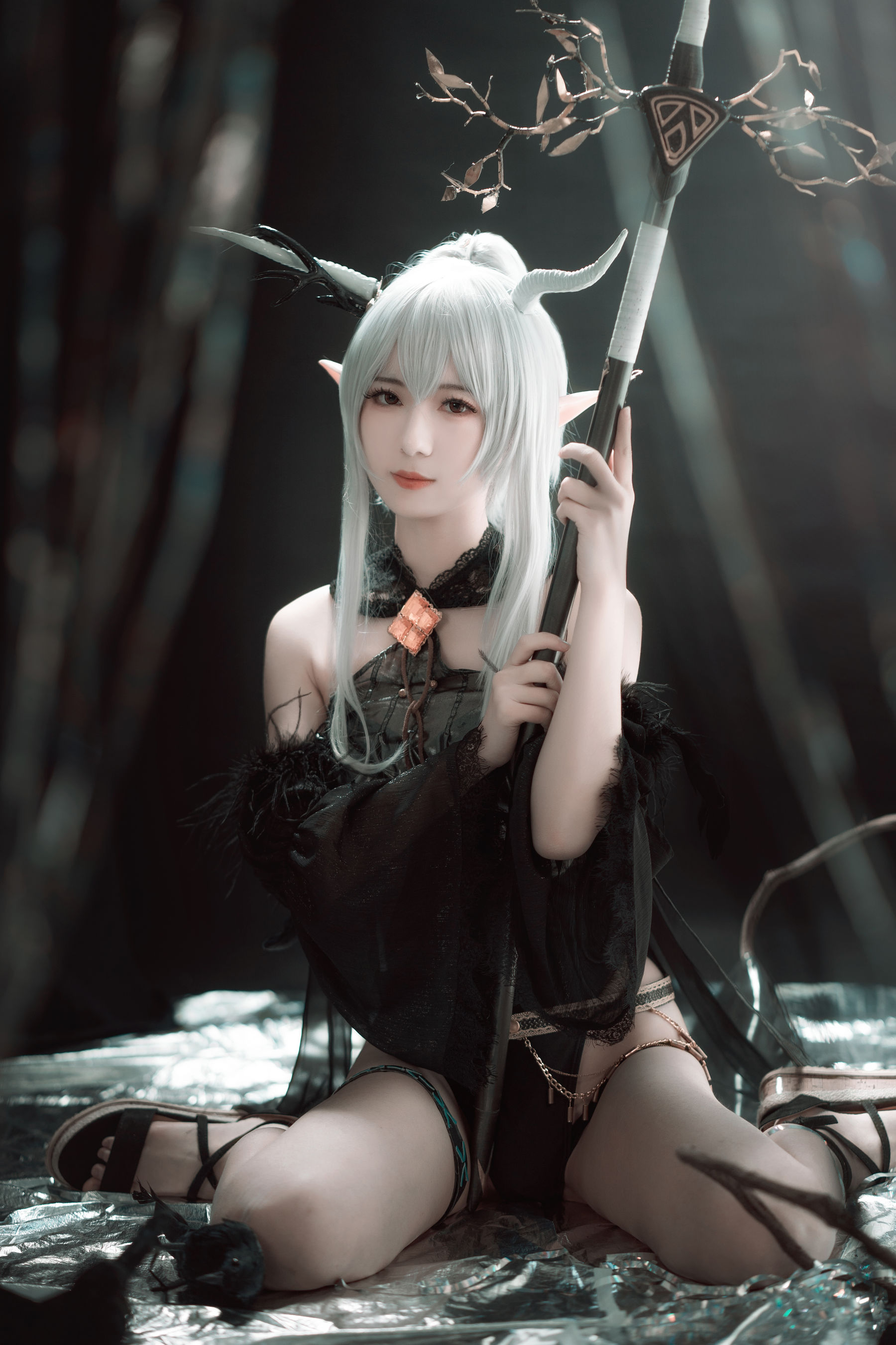 小姐姐弥音音ww 明日方舟 闪灵-图6