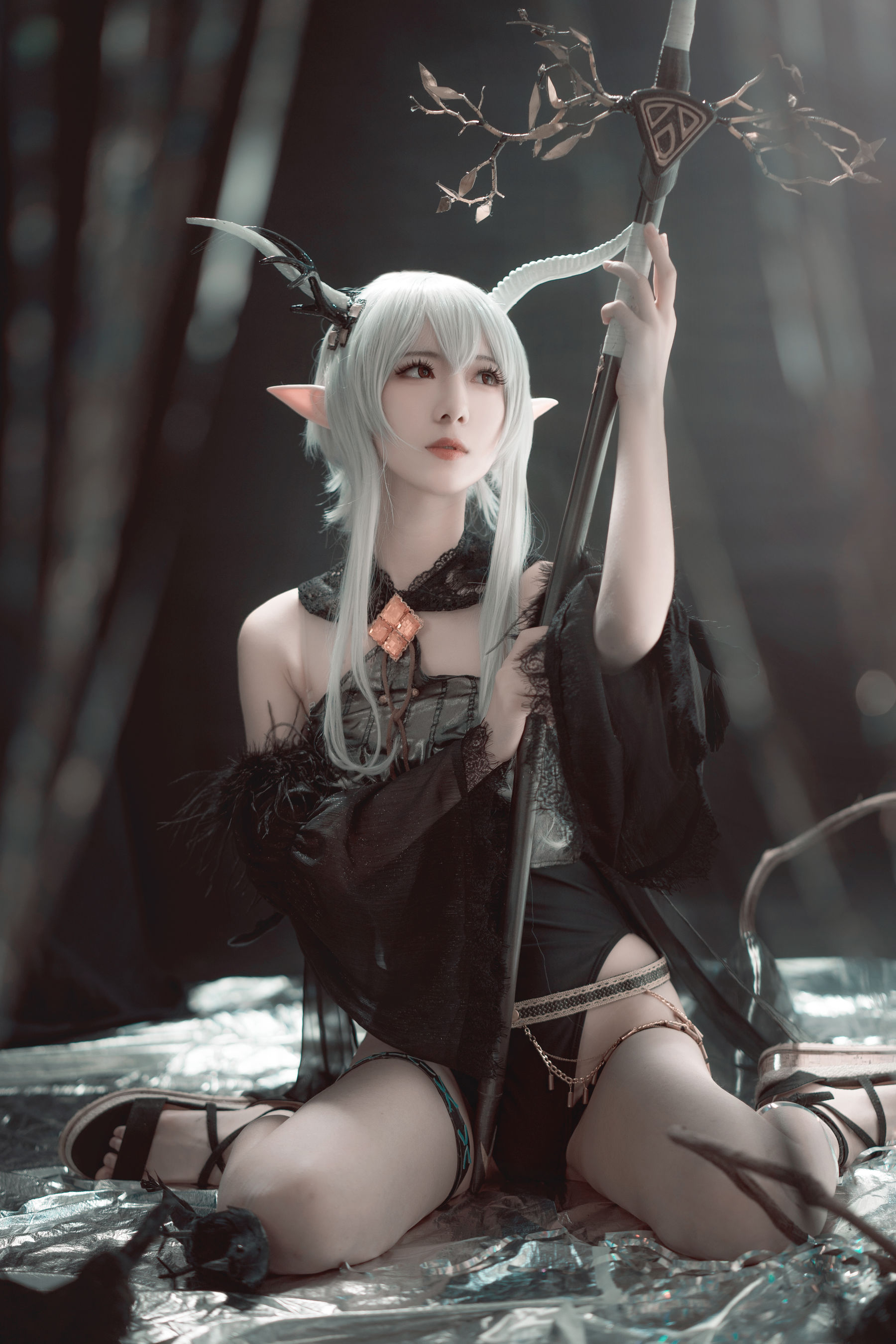 小姐姐弥音音ww 明日方舟 闪灵-图7
