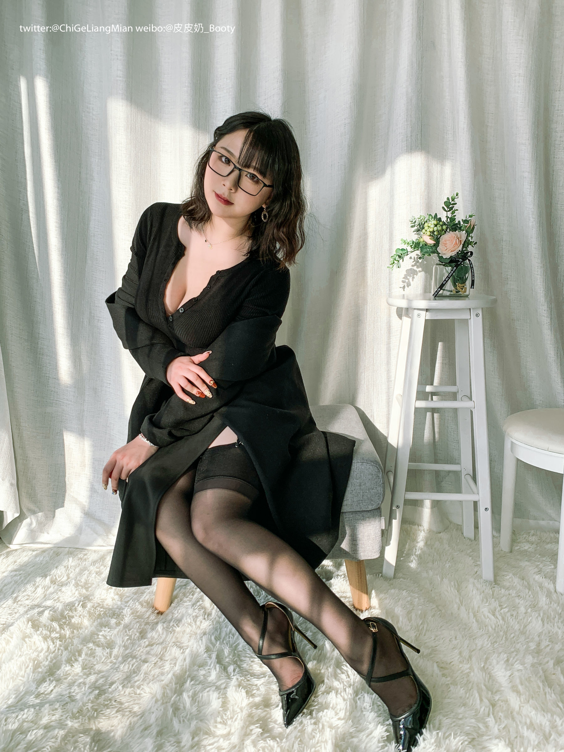 皮皮奶可可爱了啦 黑色OL-图6