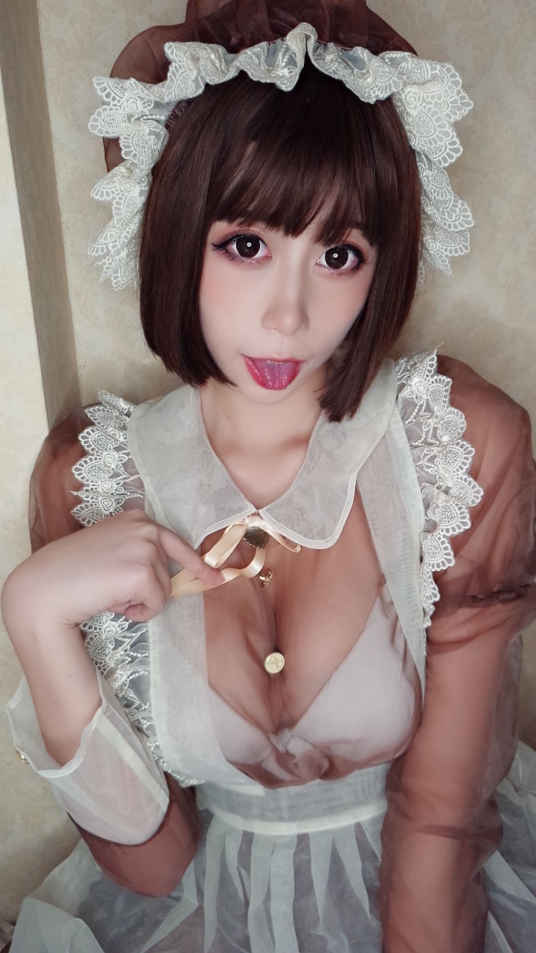 萌妹奈汐酱nice 女仆自撮り-图1