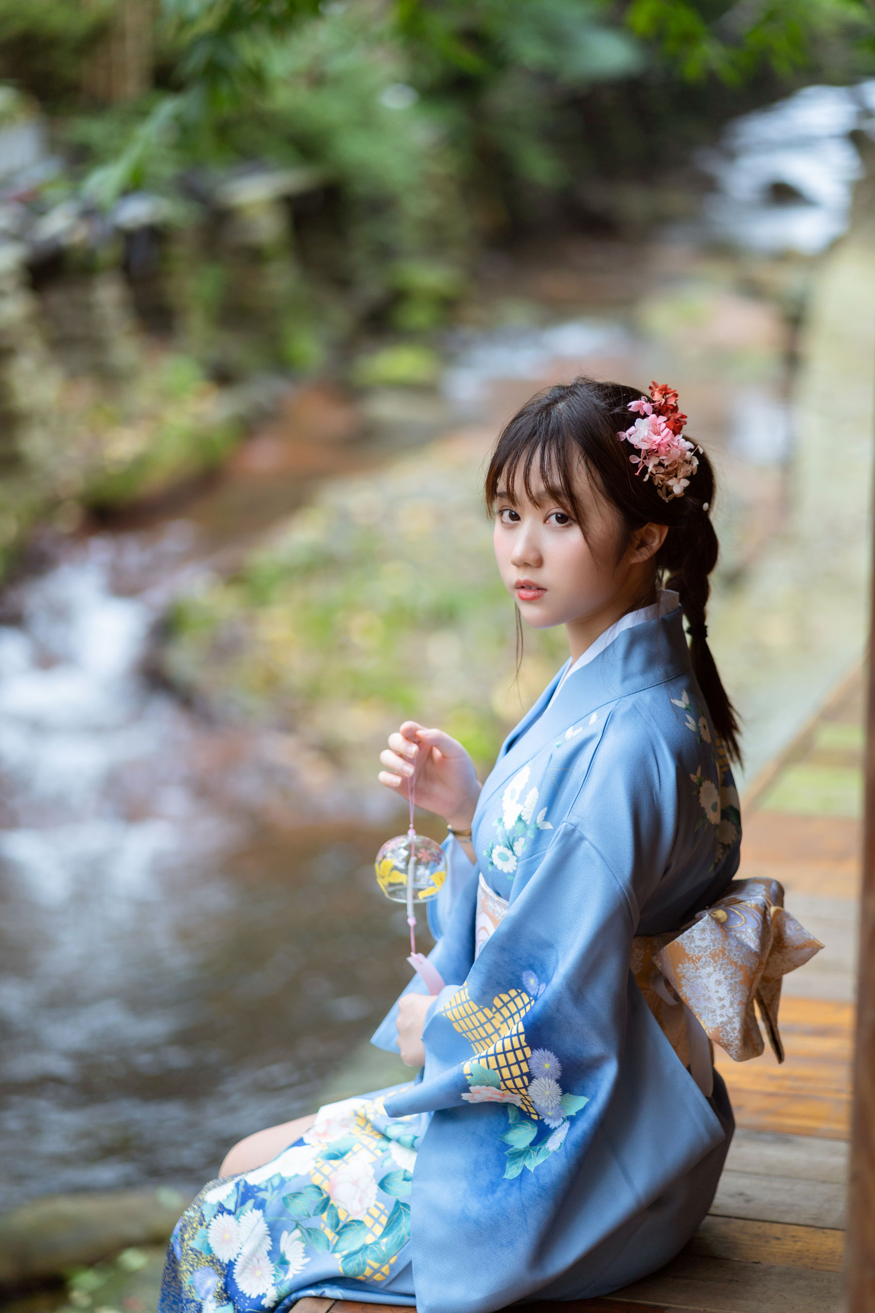 微博福利姬镜酱 私奔之和服-图0