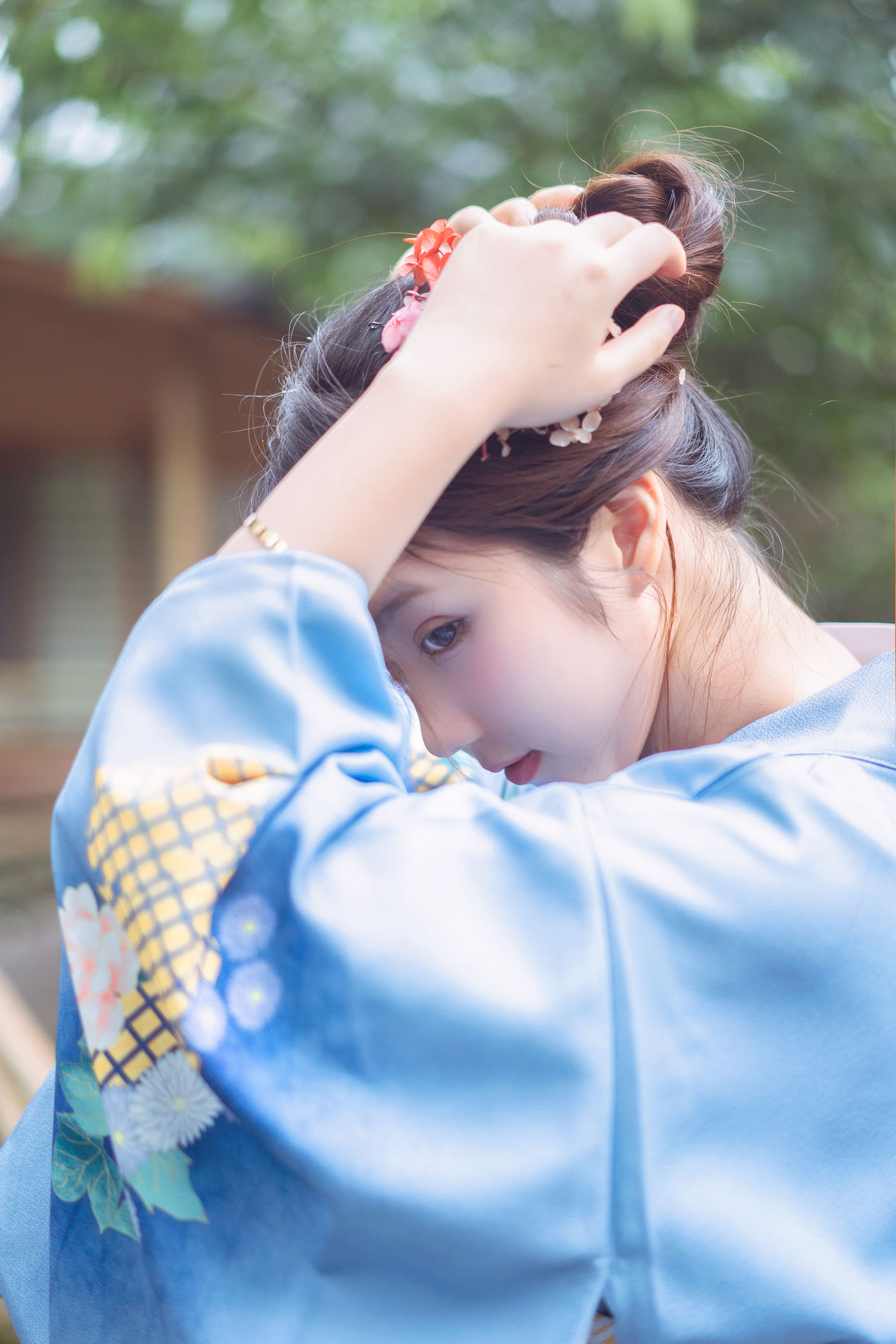 微博福利姬镜酱 私奔之和服-图12