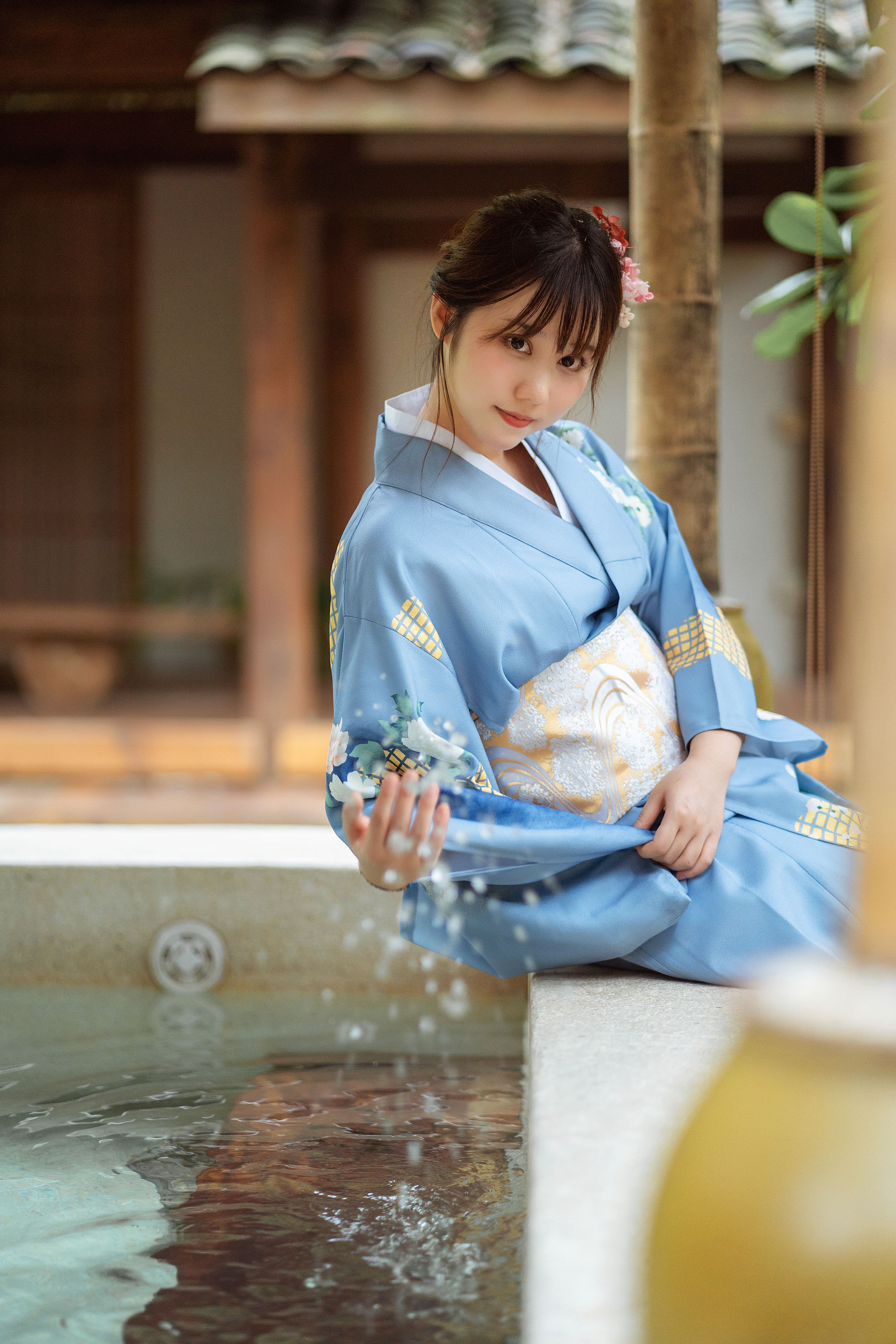 微博福利姬镜酱 私奔之和服-图4