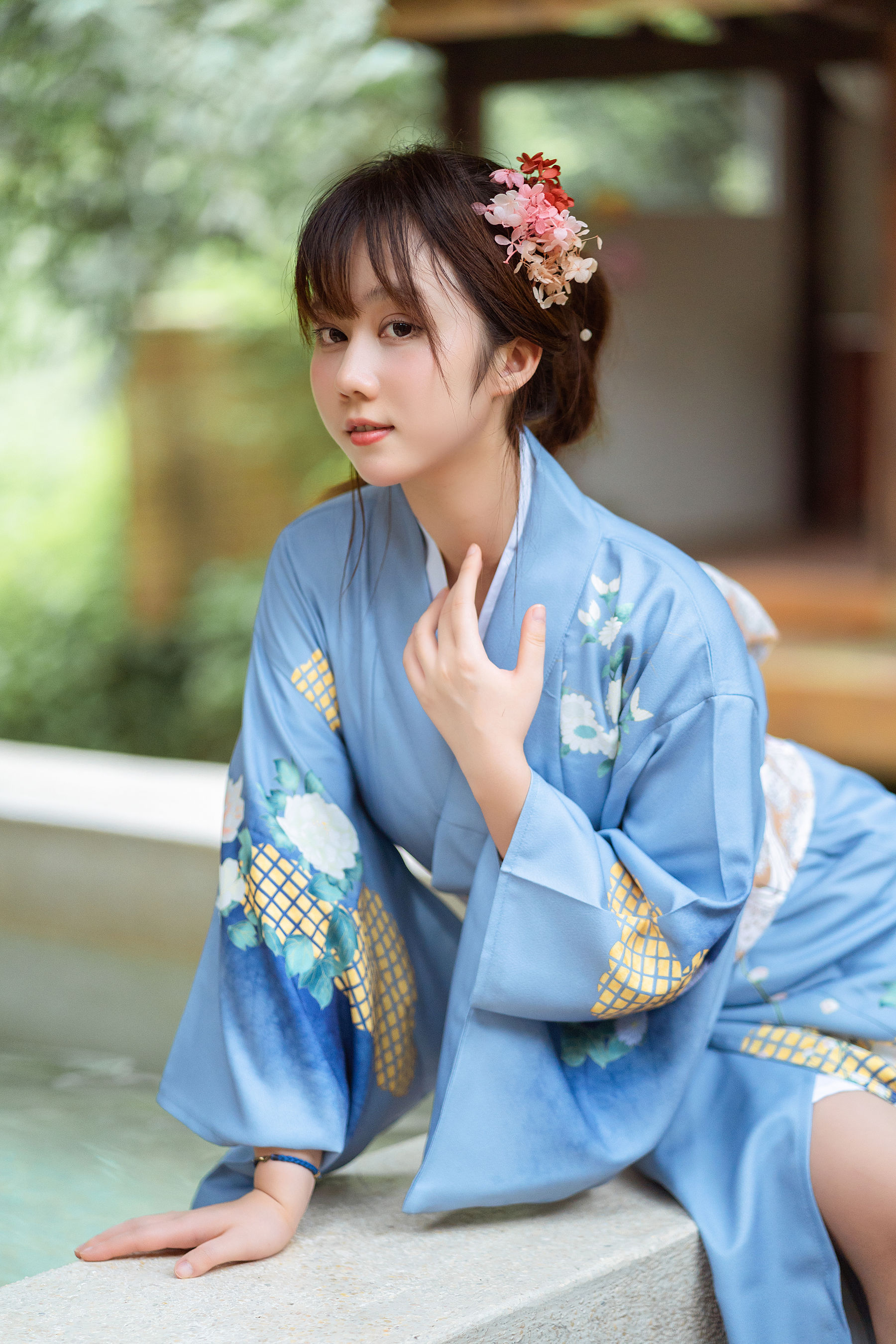 微博福利姬镜酱 私奔之和服-图5
