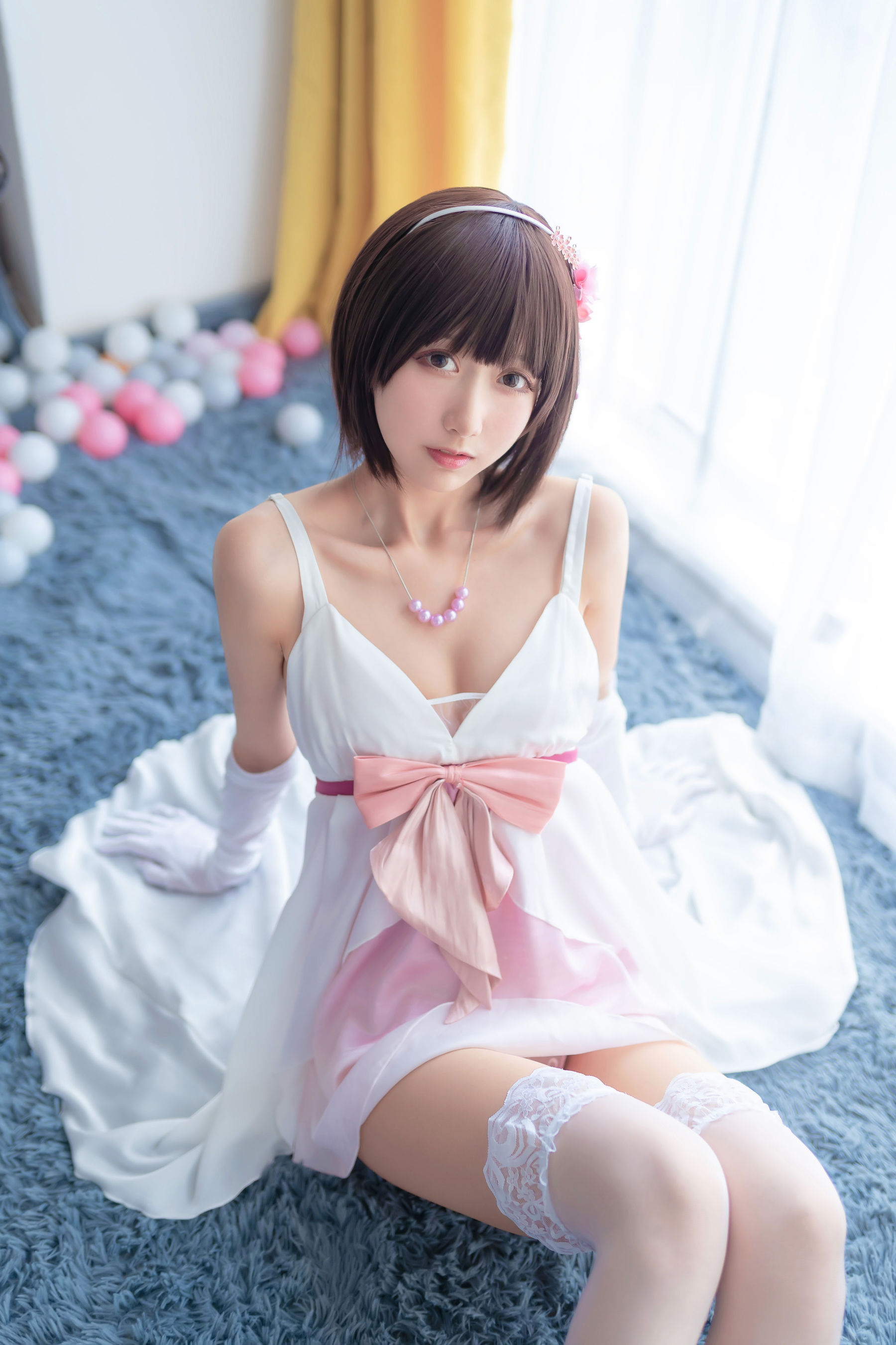 萌系小姐姐木绵绵OwO 加藤惠 礼服-图10