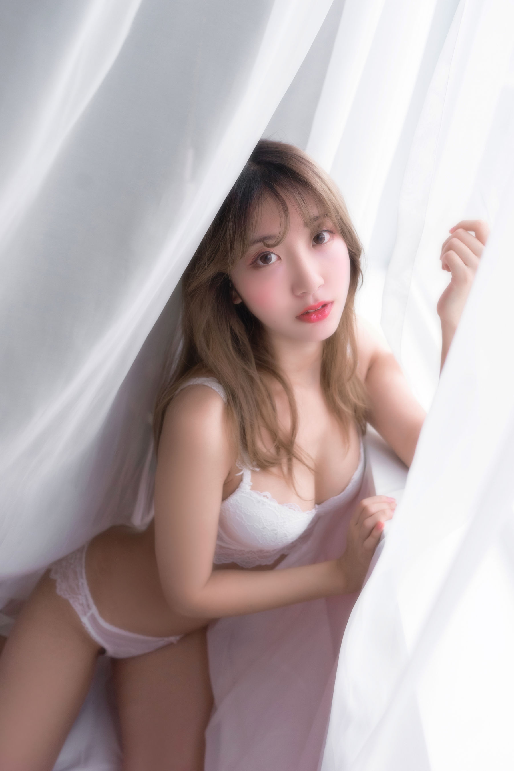 人气Coser黑川 年上彼女 白色内衣-图10