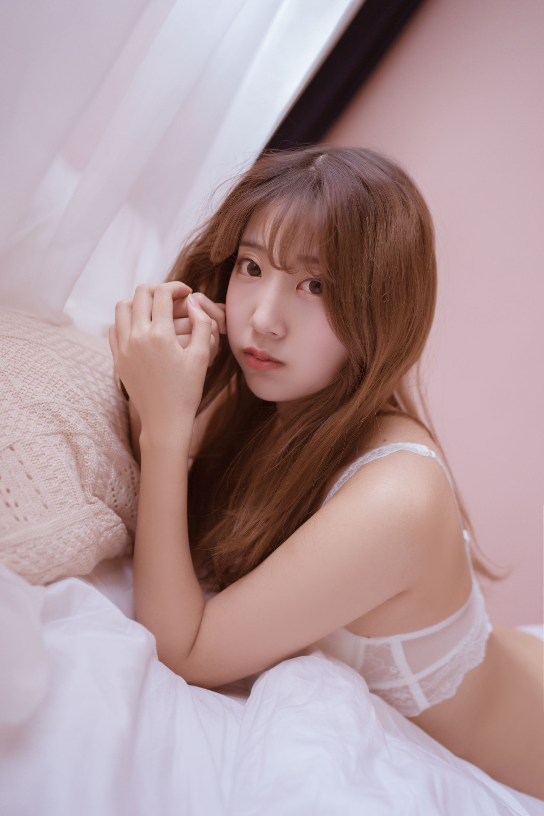 人气Coser黑川 年上彼女 白色内衣-图18