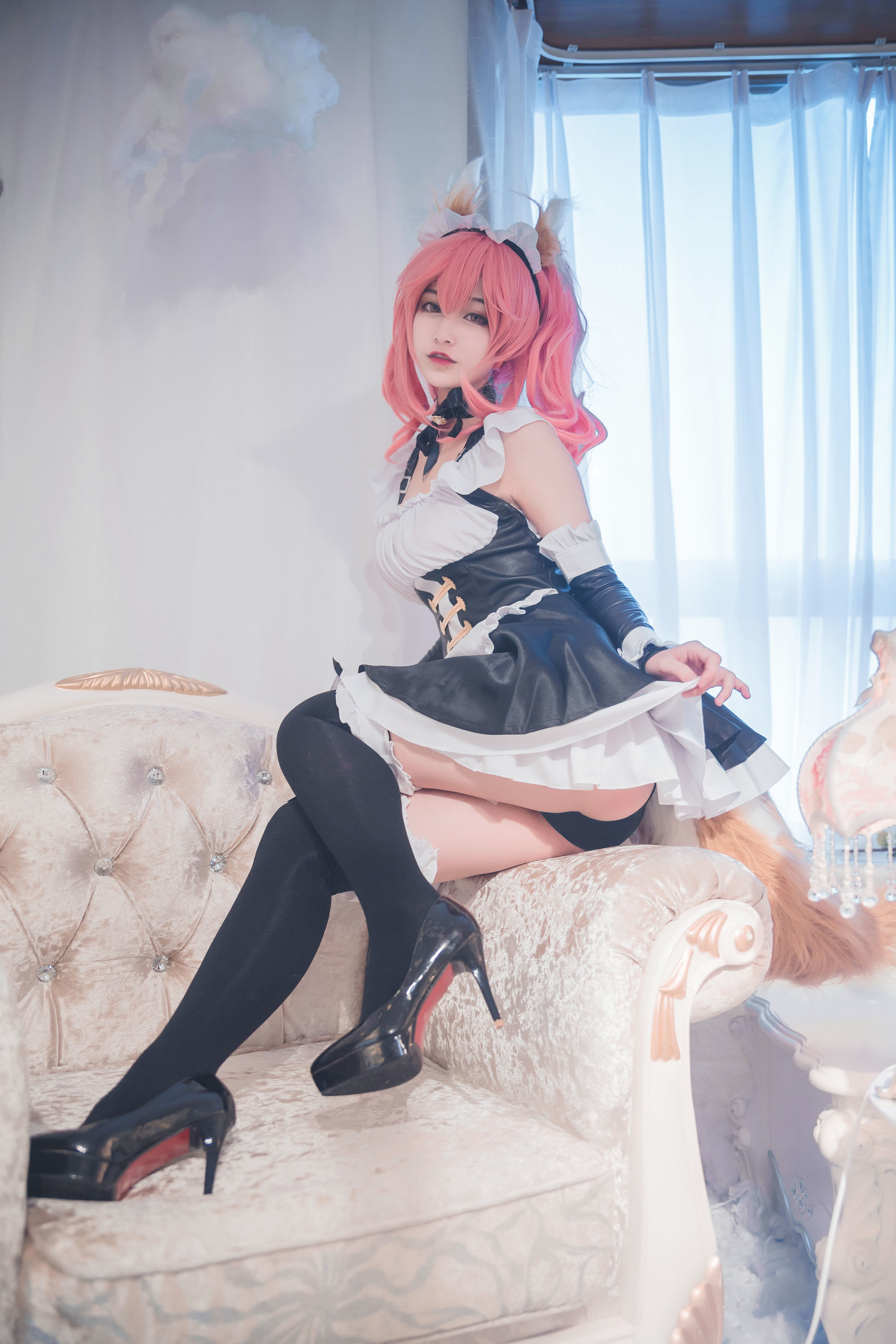 动漫博主铁板烧鬼舞w 玉藻前女仆-图15