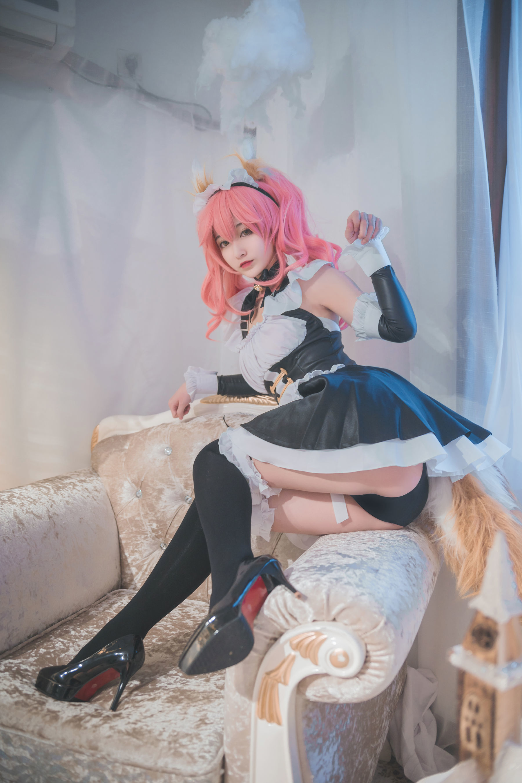 动漫博主铁板烧鬼舞w 玉藻前女仆-图17