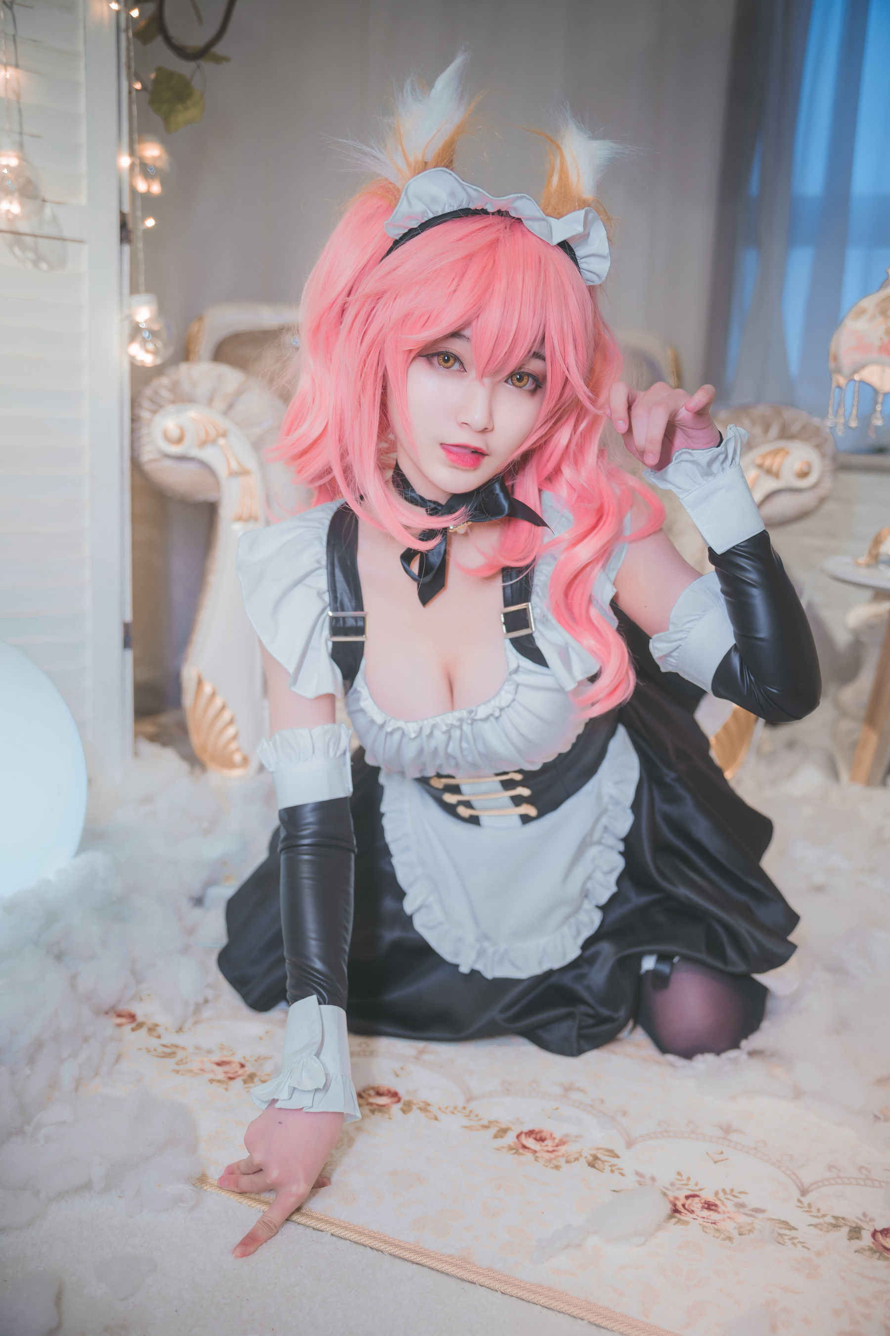 动漫博主铁板烧鬼舞w 玉藻前女仆-图23