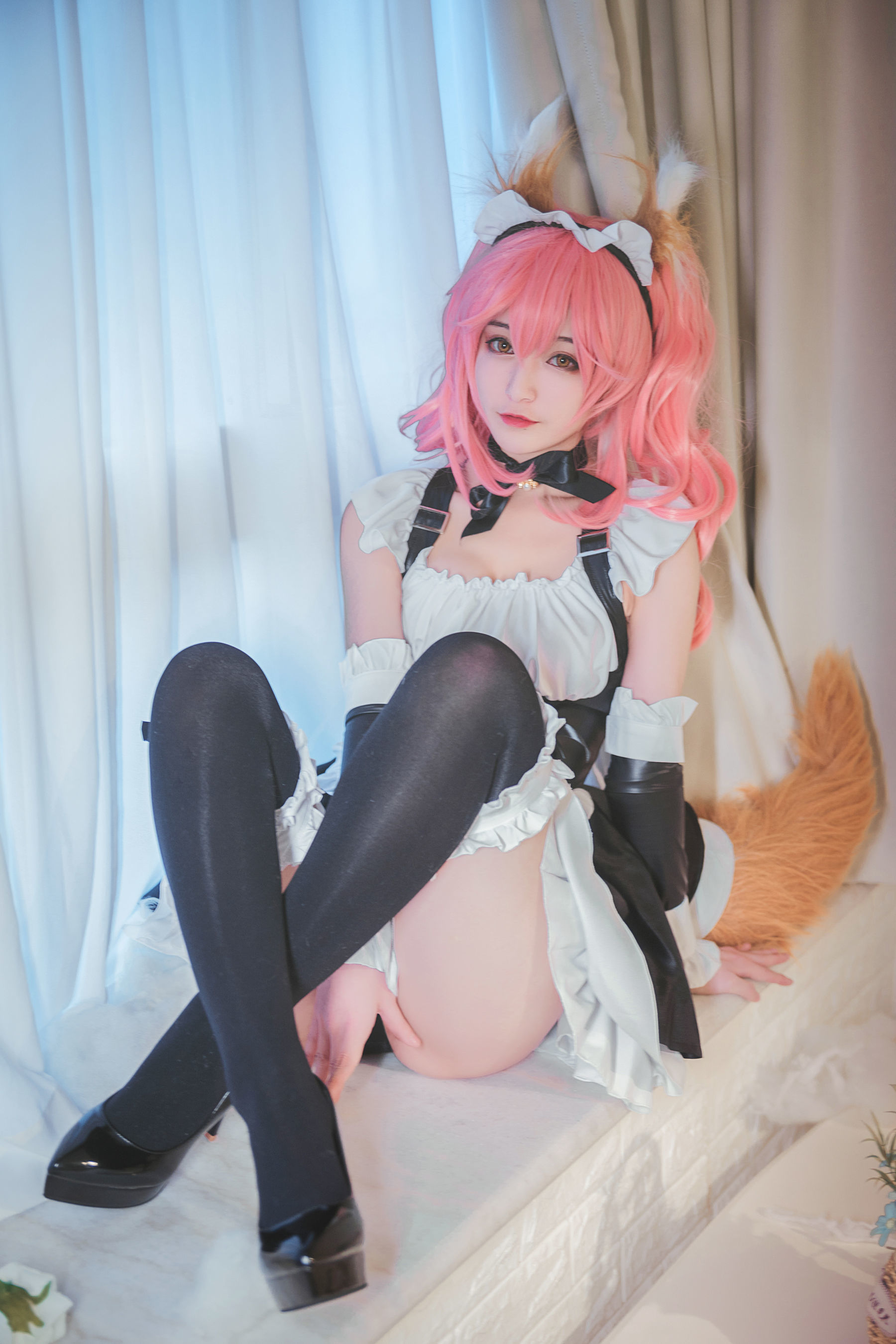 动漫博主铁板烧鬼舞w 玉藻前女仆-图26