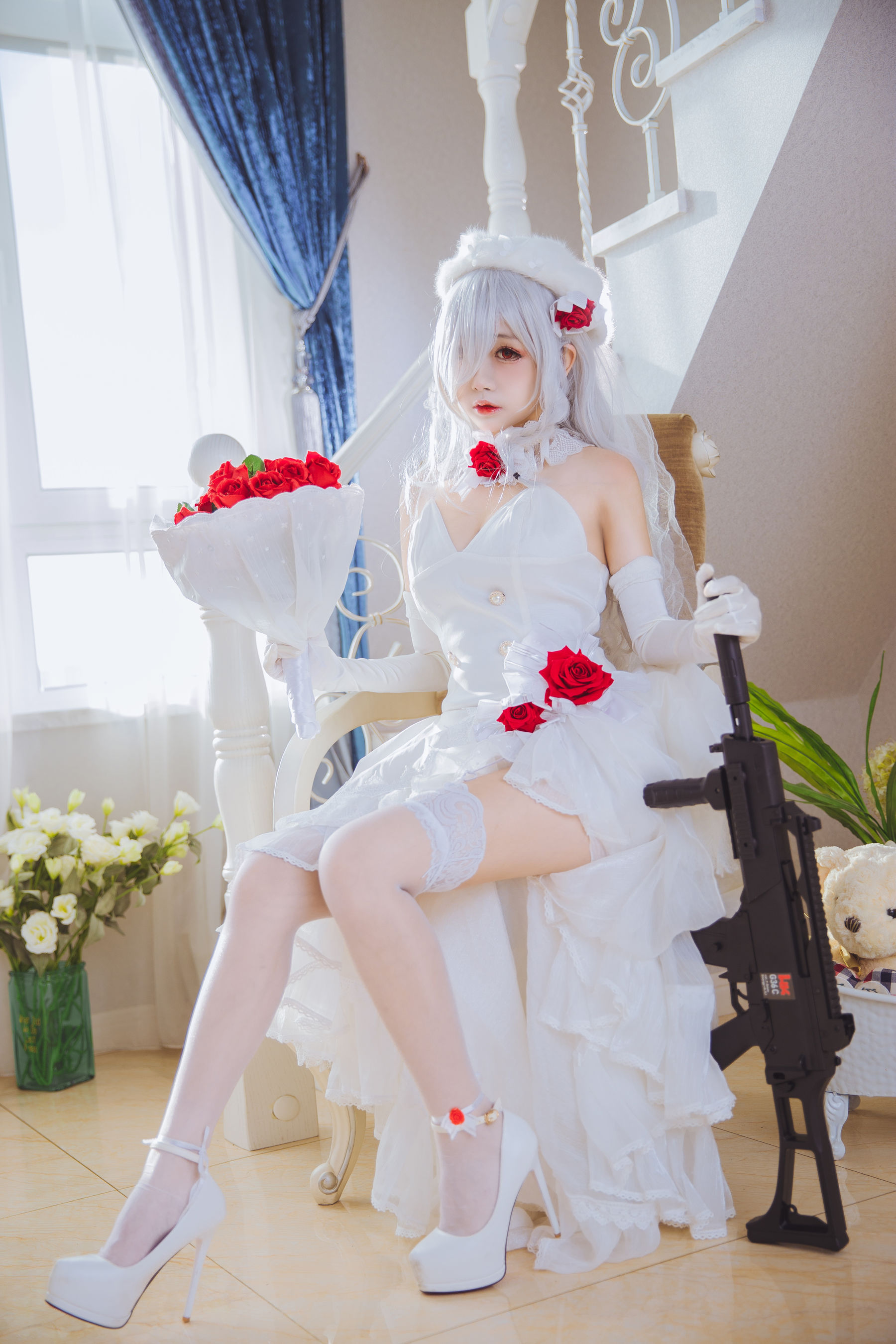 Cosplay日奈娇 g36c 礼服-图2