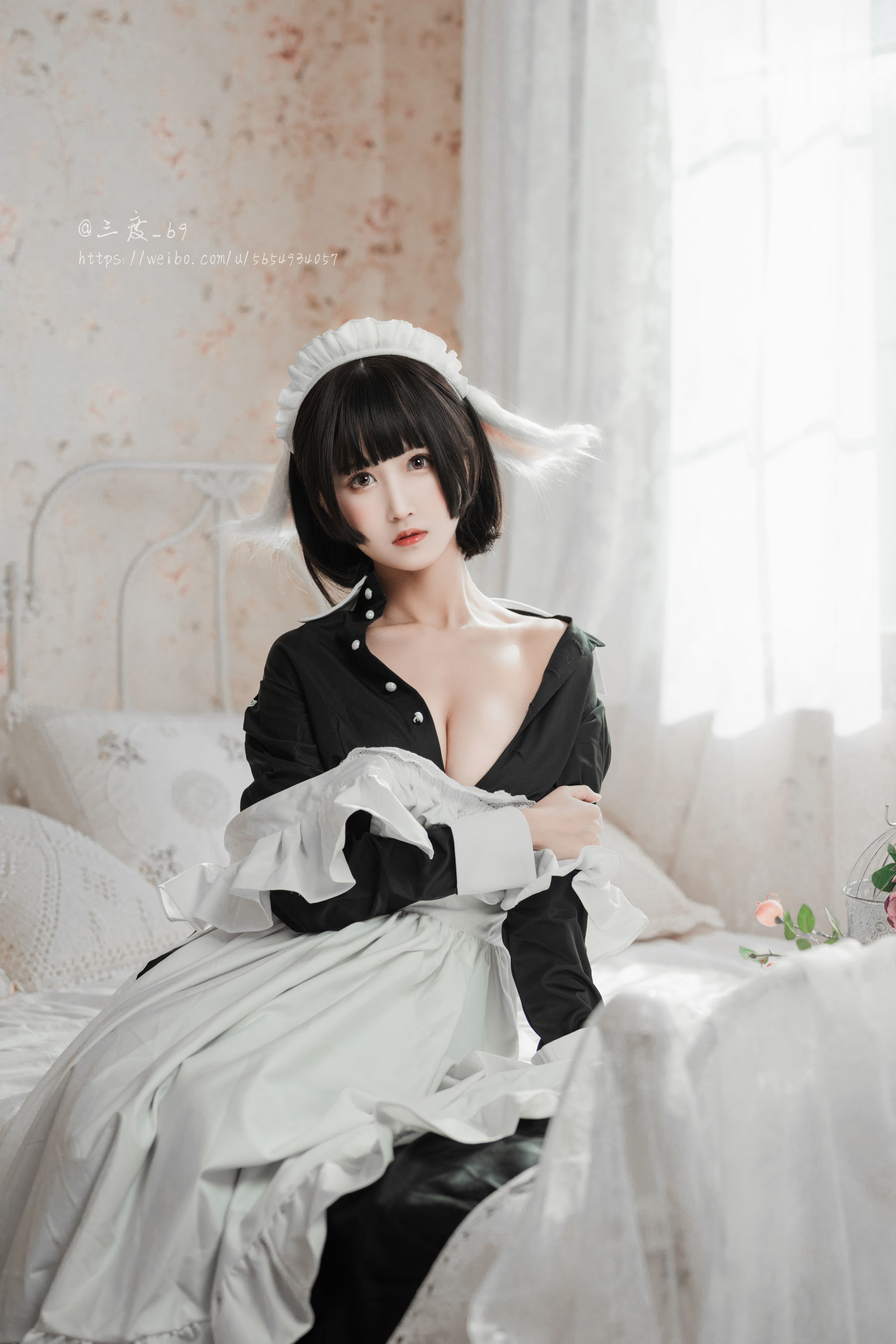 微博妹子三度_69 兔耳女仆-图13