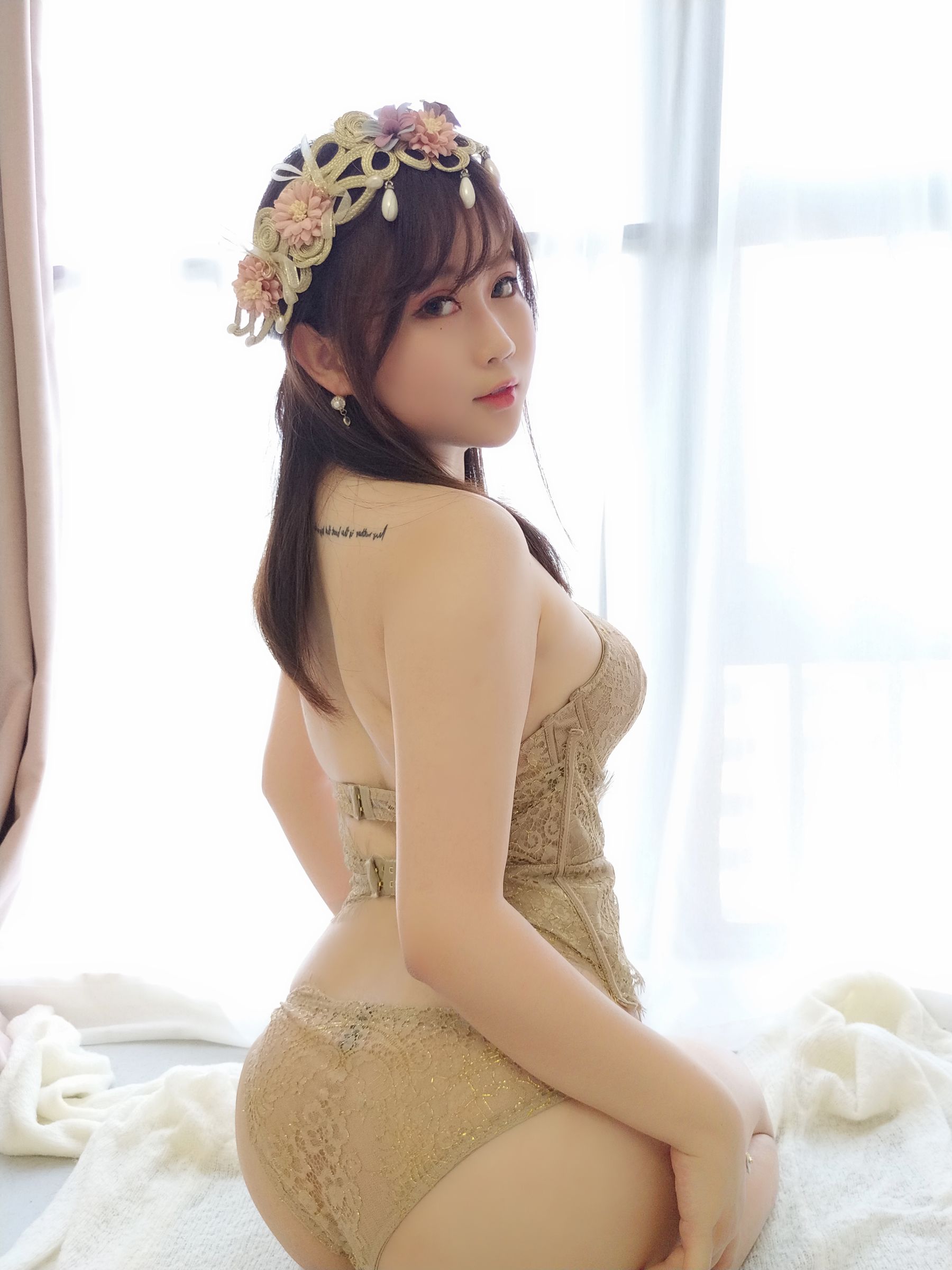 蜜桃少女是依酱呀 睡衣-图12