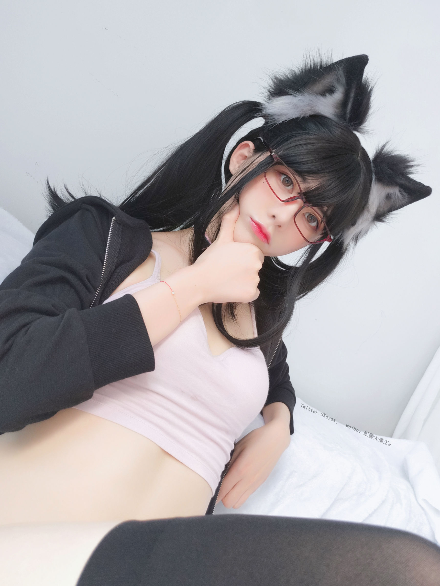 萌妹子眼酱大魔王w 黑狐-图21